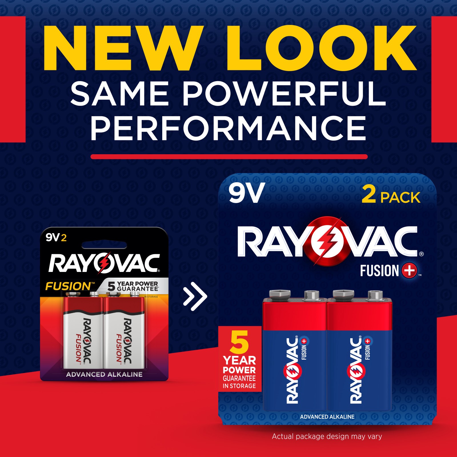 slide 5 of 5, Rayovac Fusion Alkaline 9-Volt Batteries 2 -Pack, 1 ct