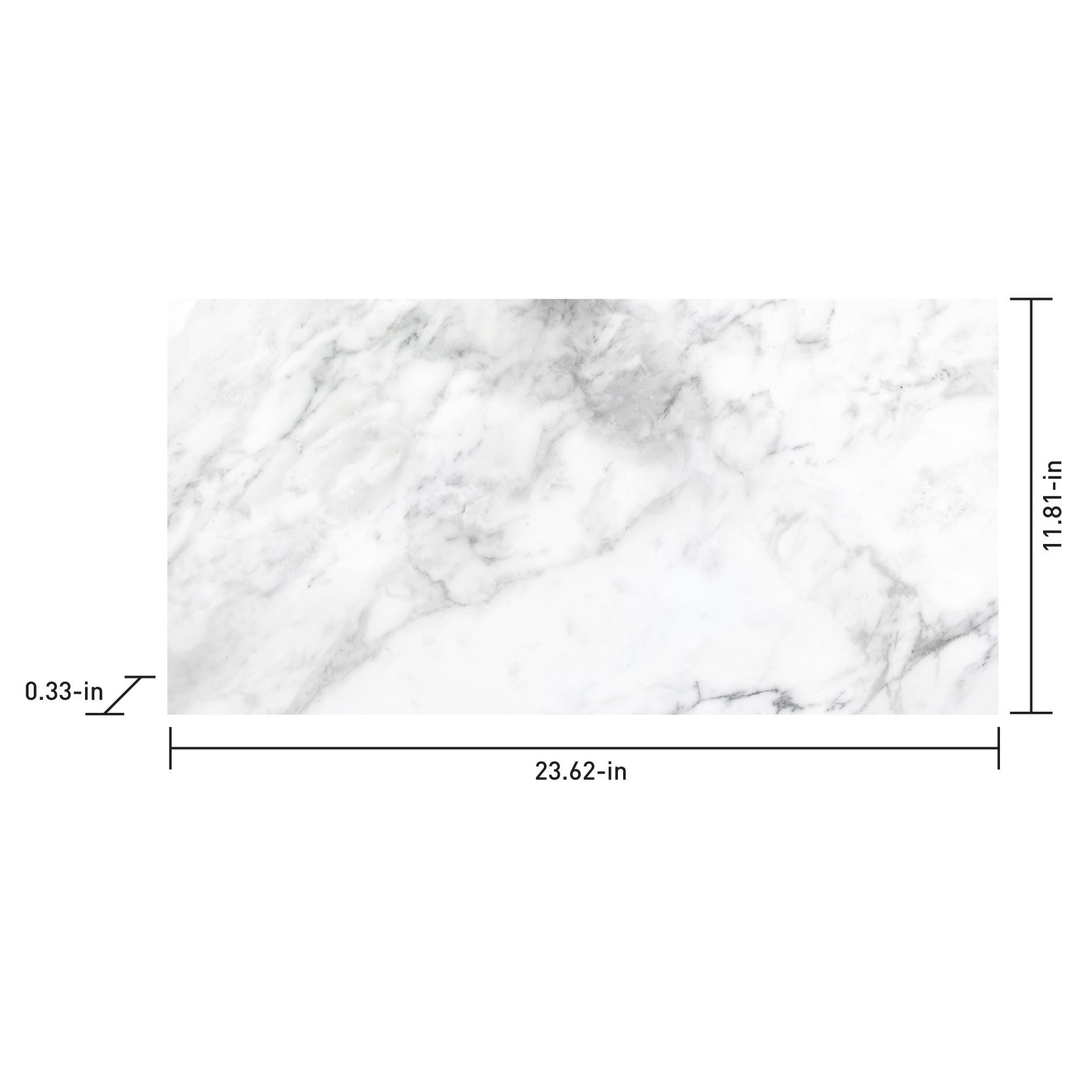 slide 4 of 6, Origin 21 Arabescato Lumino 12-in x 24-in Matte Porcelain Floor and Wall Tile ( 1.93-sq ft Piece ), 1 ct