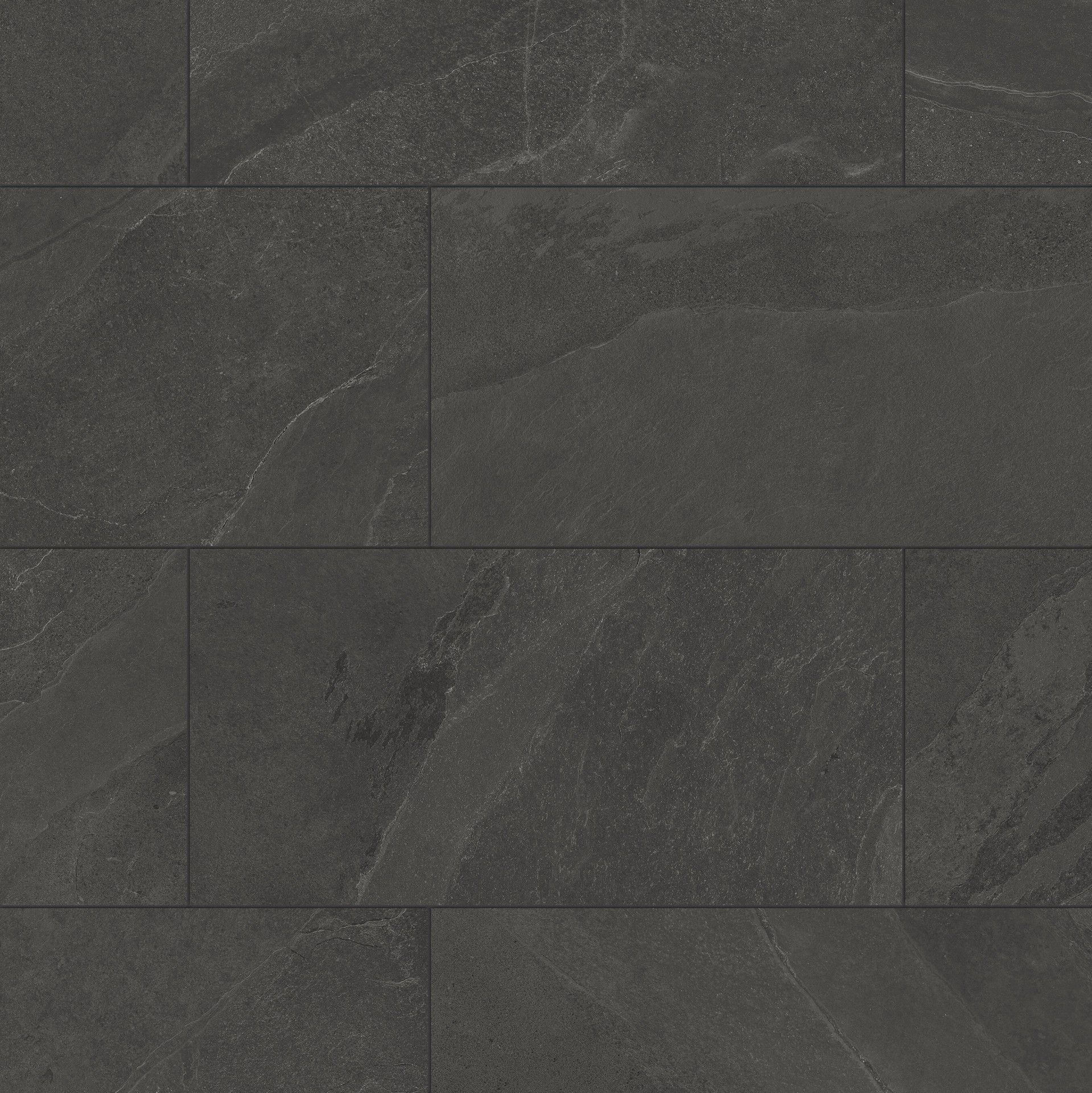 slide 6 of 6, Satori Gios Graphite 12-in x 24-in Matte Porcelain Floor and Wall Tile ( 1.93-sq ft Piece ), 1 ct
