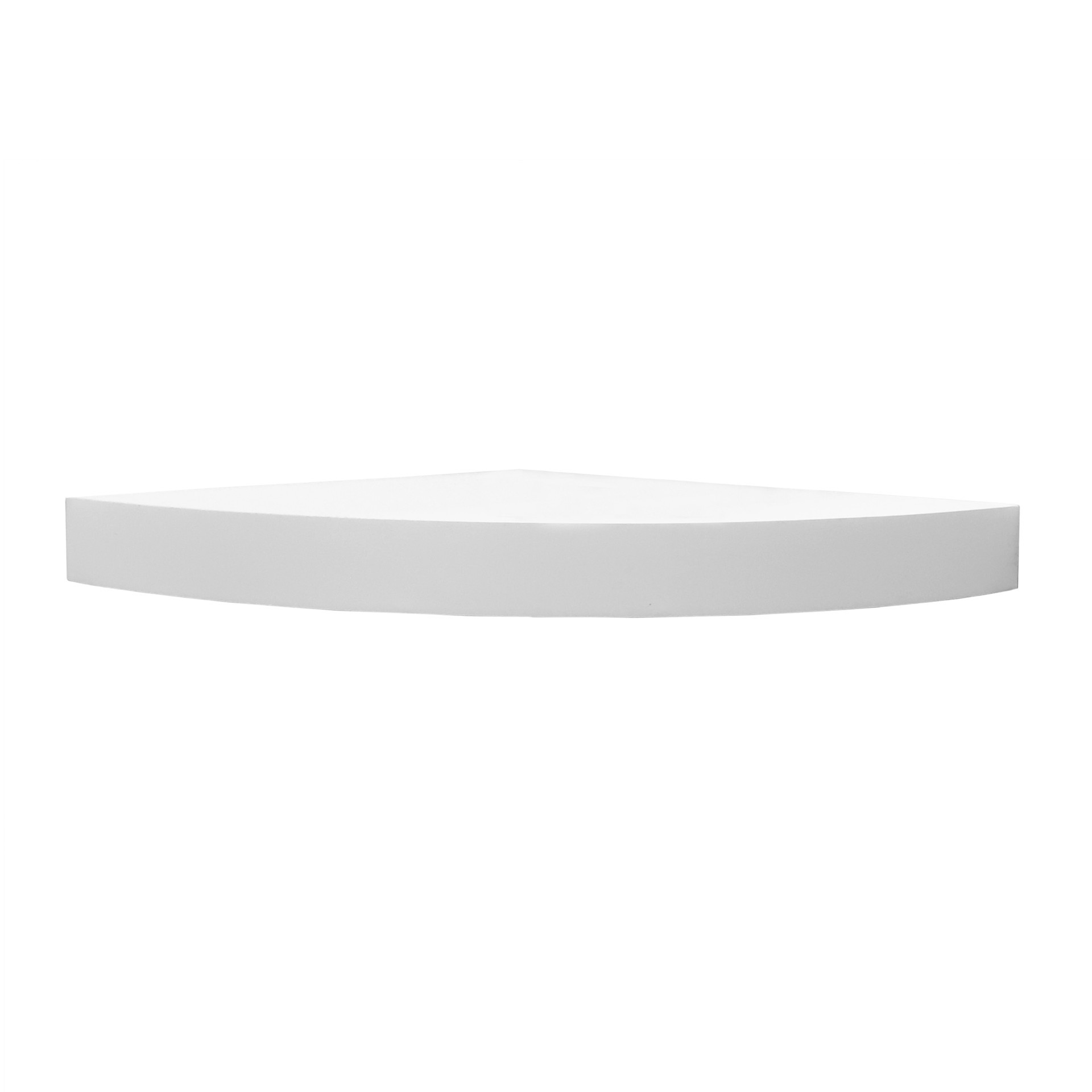 slide 2 of 6, Origin 21 11.71-in D x 11.71-in L White MDF Angular Corner Floating shelf, 1 ct