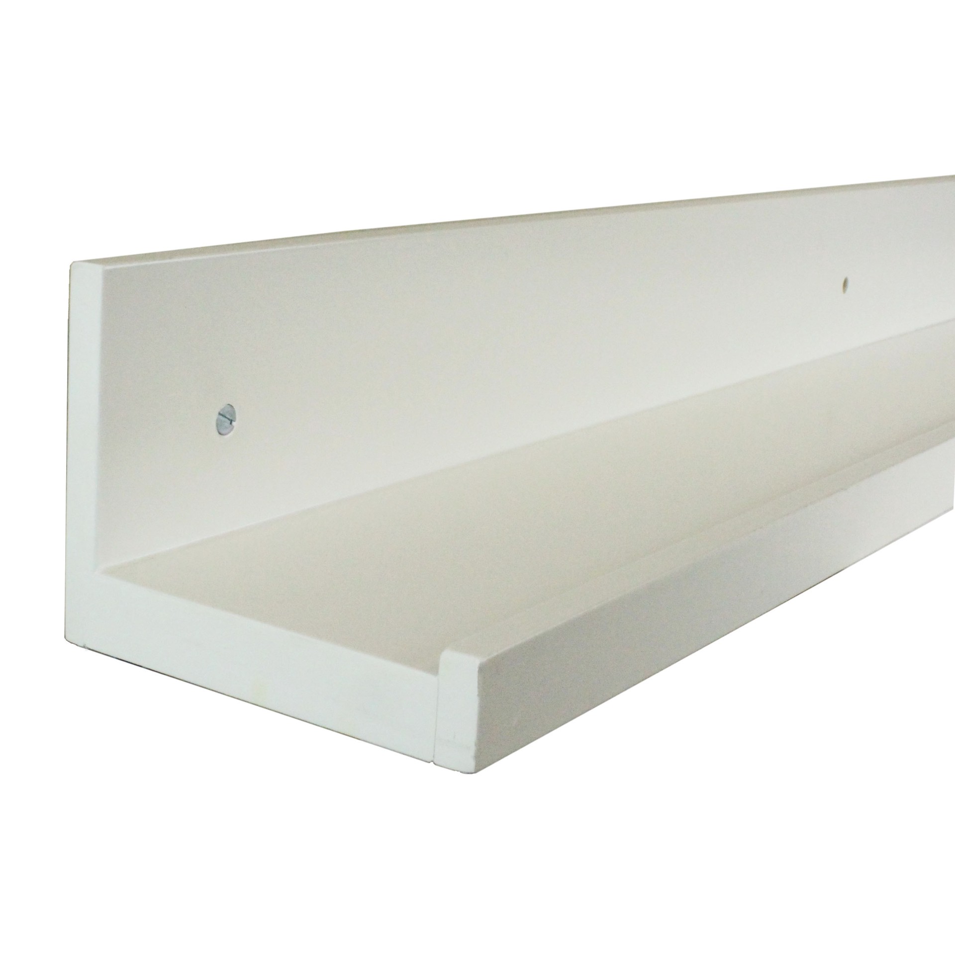 slide 2 of 6, allen + roth 30-in L x 4.5-in D x 3.5-in H White MDF Rectangular Floating shelf, 1 ct