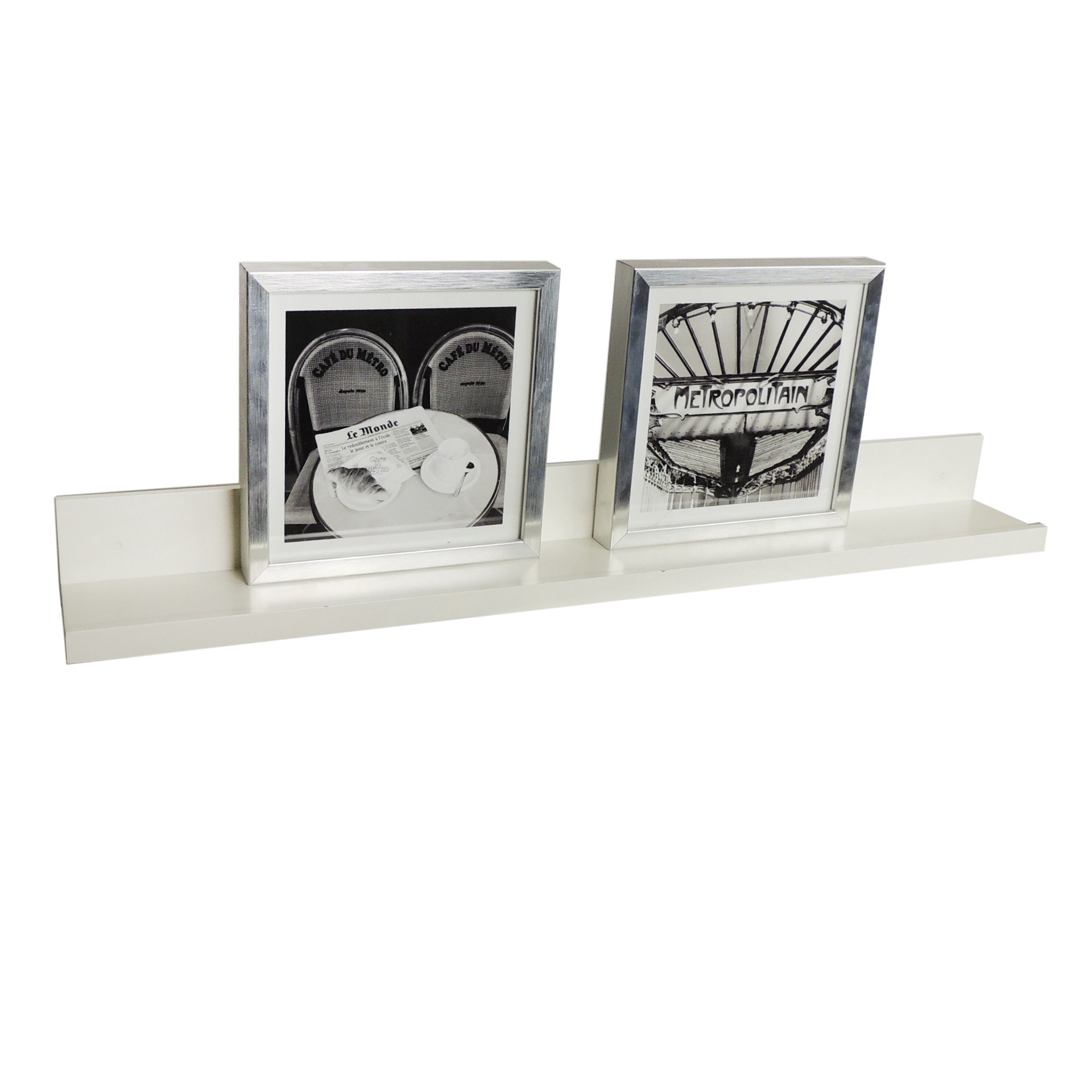 slide 4 of 6, allen + roth 30-in L x 4.5-in D x 3.5-in H White MDF Rectangular Floating shelf, 1 ct