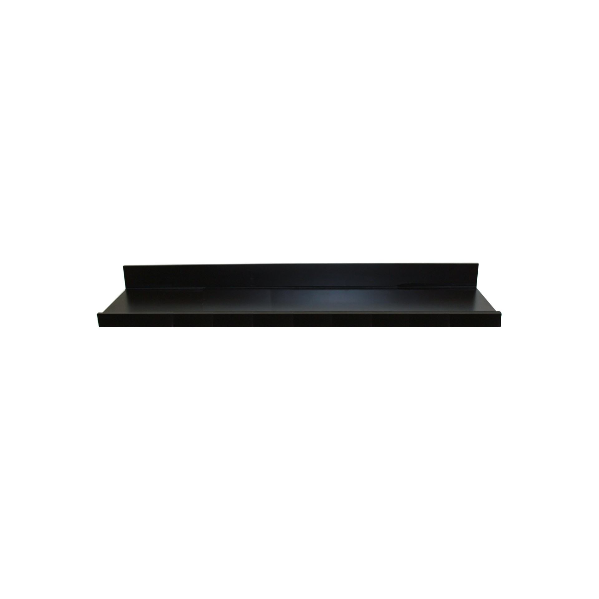 slide 1 of 6, allen + roth 4.5-in D x 30-in L Black MDF Rectangular Floating shelf, 1 ct
