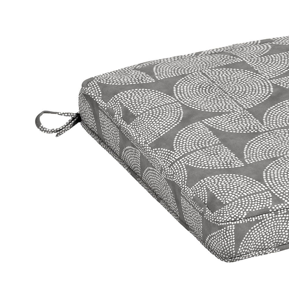 slide 2 of 6, Style Selections 20-in x 20-in Tara Geo Dots Patio Chair Cushion, 1 ct