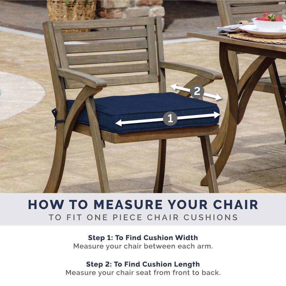slide 6 of 6, Style Selections 20-in x 20-in Tara Geo Dots Patio Chair Cushion, 1 ct