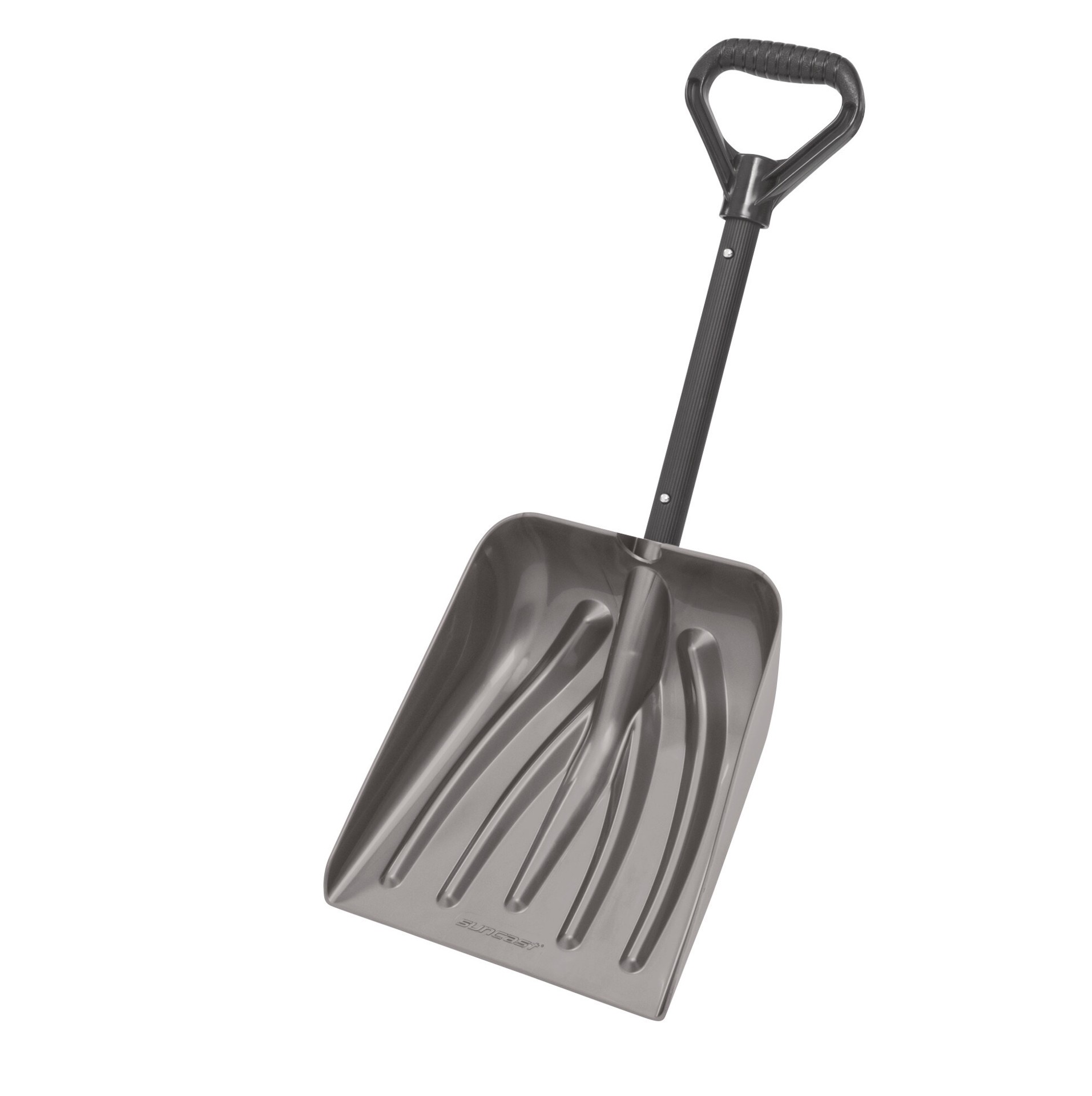 slide 2 of 5, Suncast 11-in Plastic Snow Shovel with 38.25-in Aluminum Handle, 1 ct