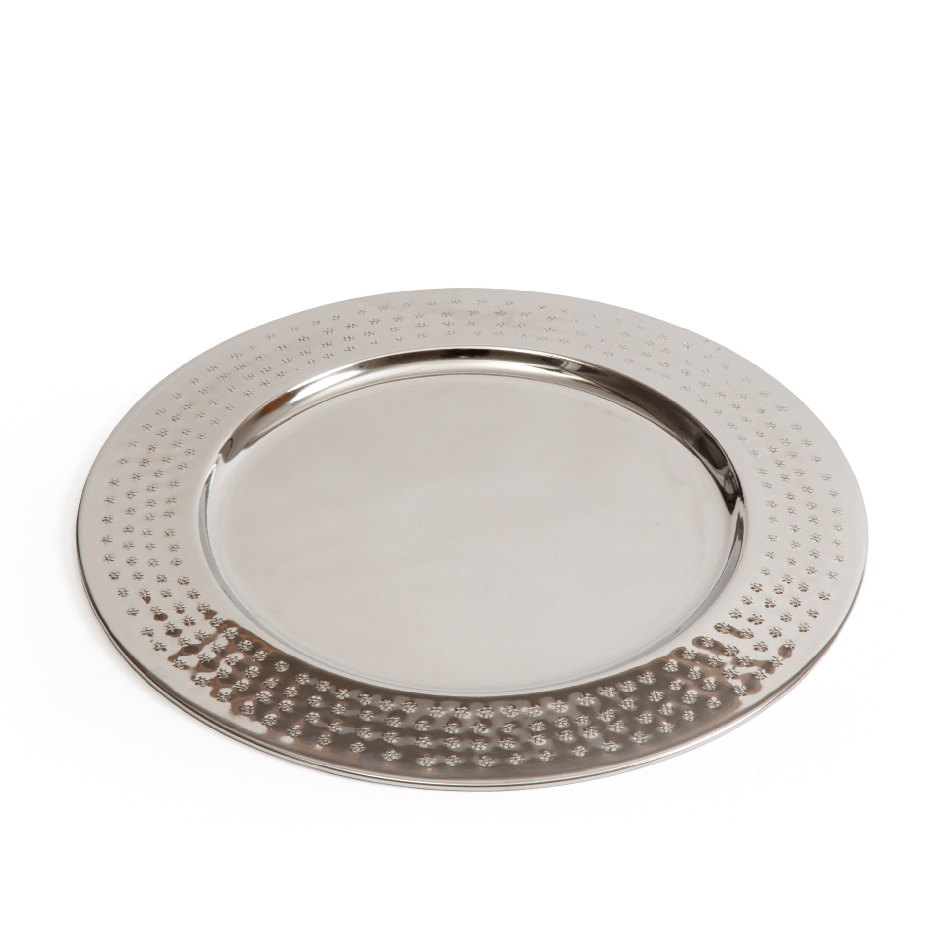 slide 4 of 6, allen + roth Gold Iron Glam Decorative plate, 1 ct