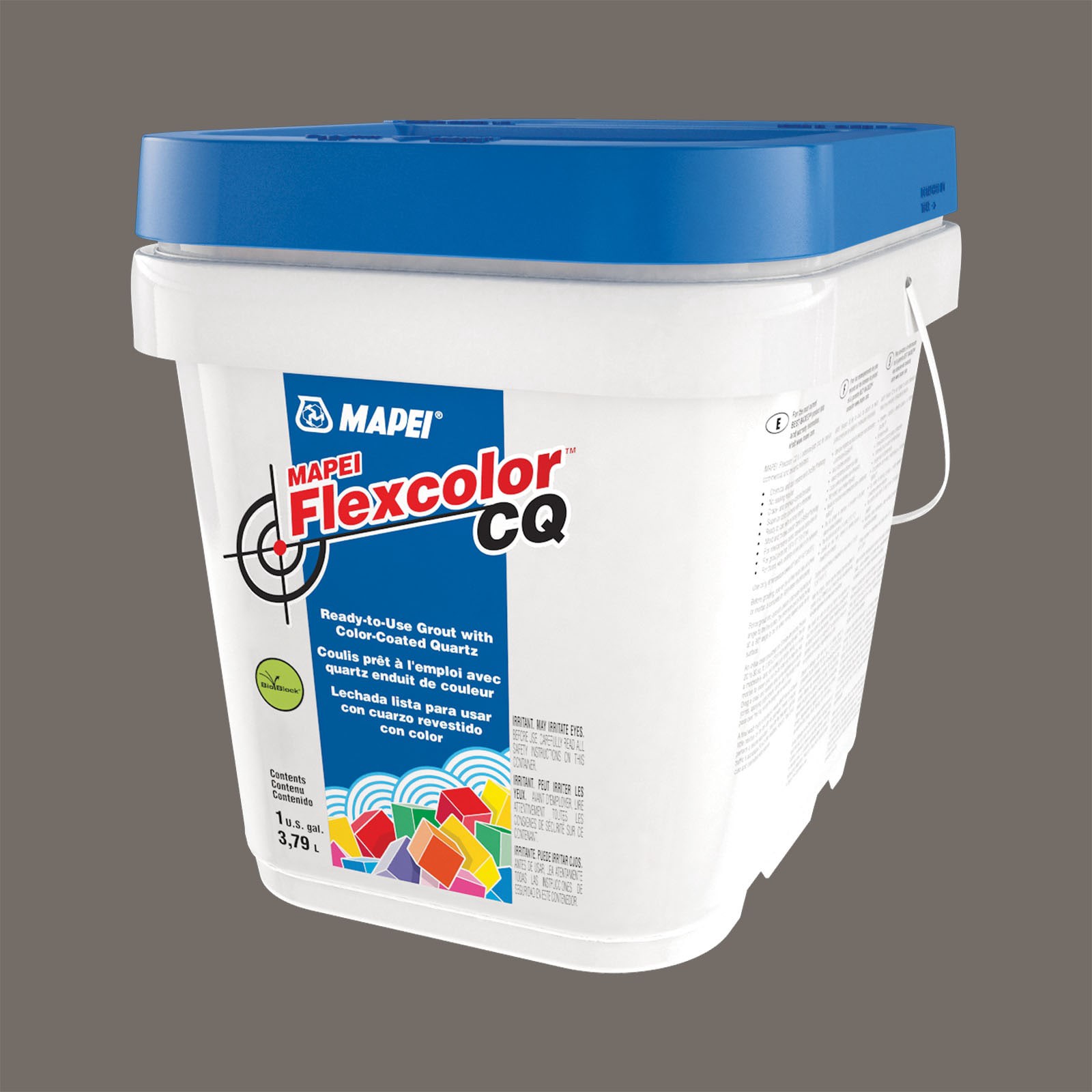 slide 1 of 6, MAPEI Flexcolor CQ Gray #5009 Sanded Acrylic Premix Grout (1-Gallon), 1 ct
