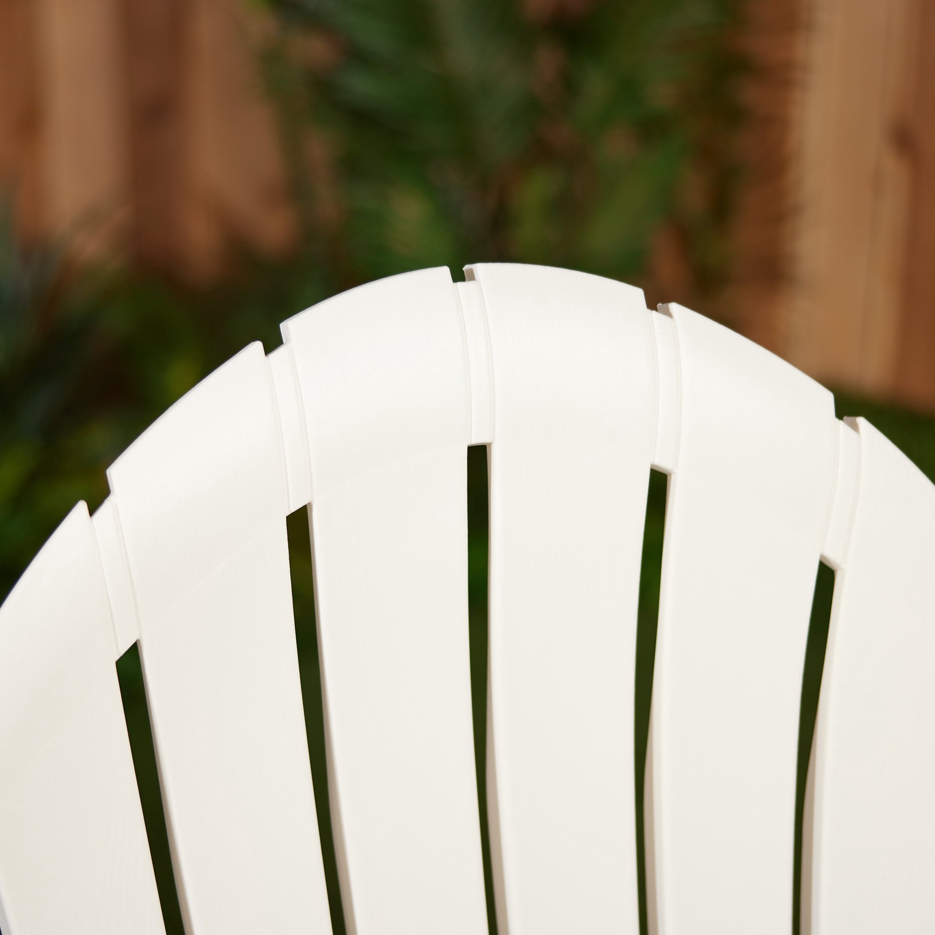 slide 2 of 6, Adams Manufacturing Big Easy Adirondack Chair Stackable White Resin Frame Stationary Adirondack Chair with Slat Seat, 1 ct