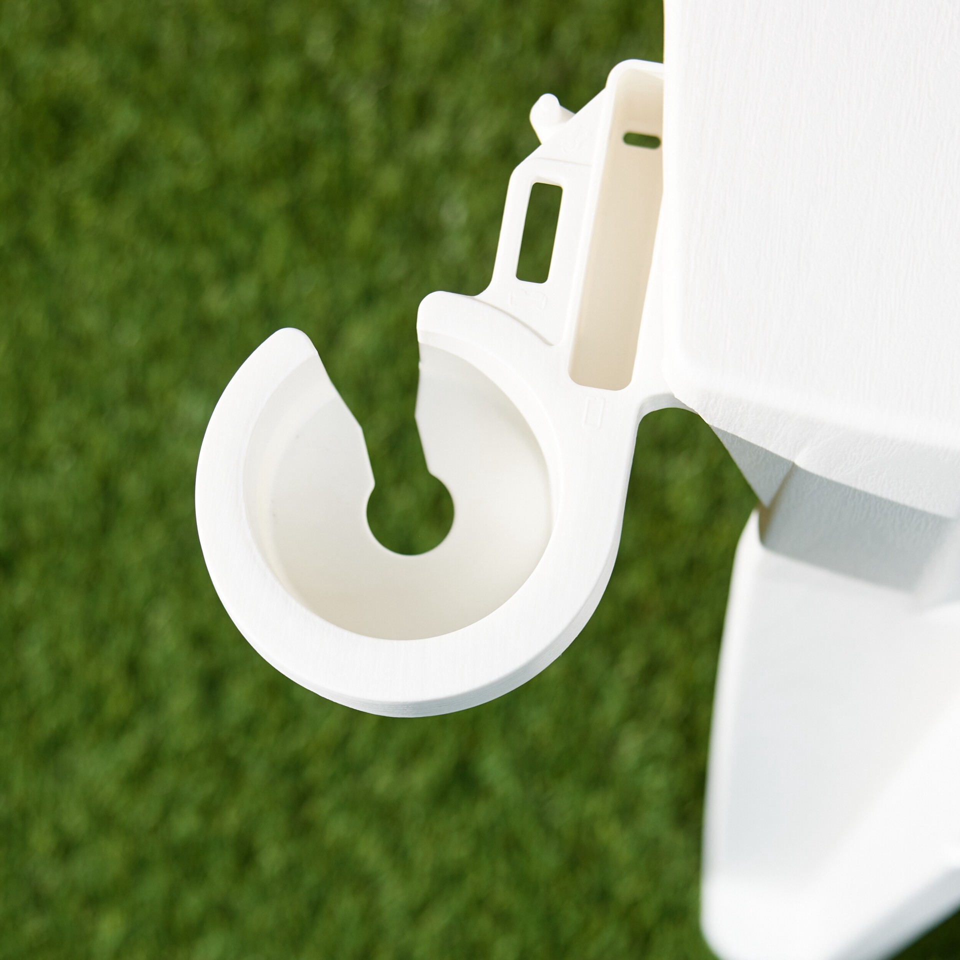 slide 5 of 6, Adams Manufacturing Big Easy Adirondack Chair Stackable White Resin Frame Stationary Adirondack Chair with Slat Seat, 1 ct