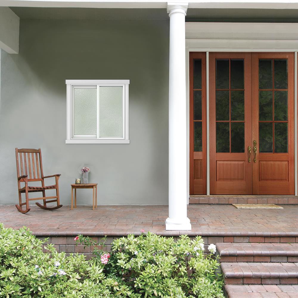 slide 4 of 6, JELD-WEN V-2500 White Exterior White Interior Left-Handed Vinyl Sliding Window Annealed Glass (Full Screen Included), 1 ct