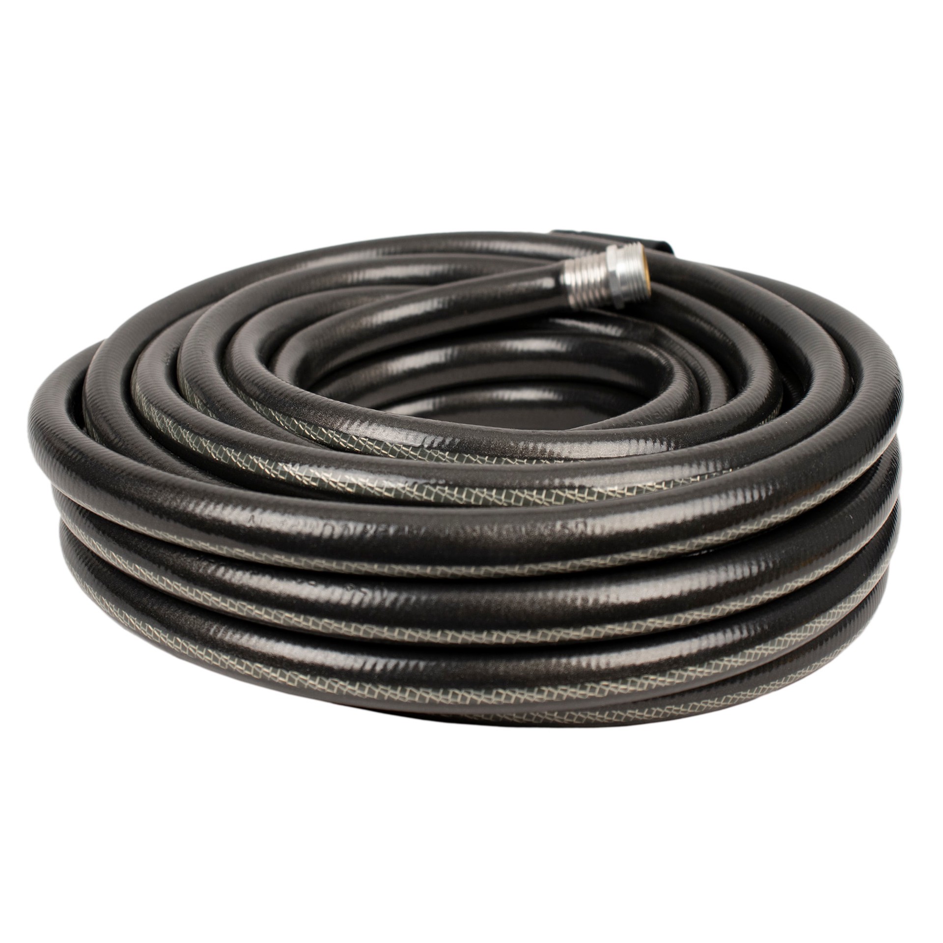 slide 2 of 6, NeverKink Teknor Apex 5/8-in x 25-ft Heavy -Duty Kink Free Vinyl Gray Coiled Hose, 1 ct