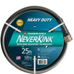 NeverKink Teknor Apex 5/8-in x 25-ft Heavy -Duty Kink Free Vinyl Gray Coiled Hose