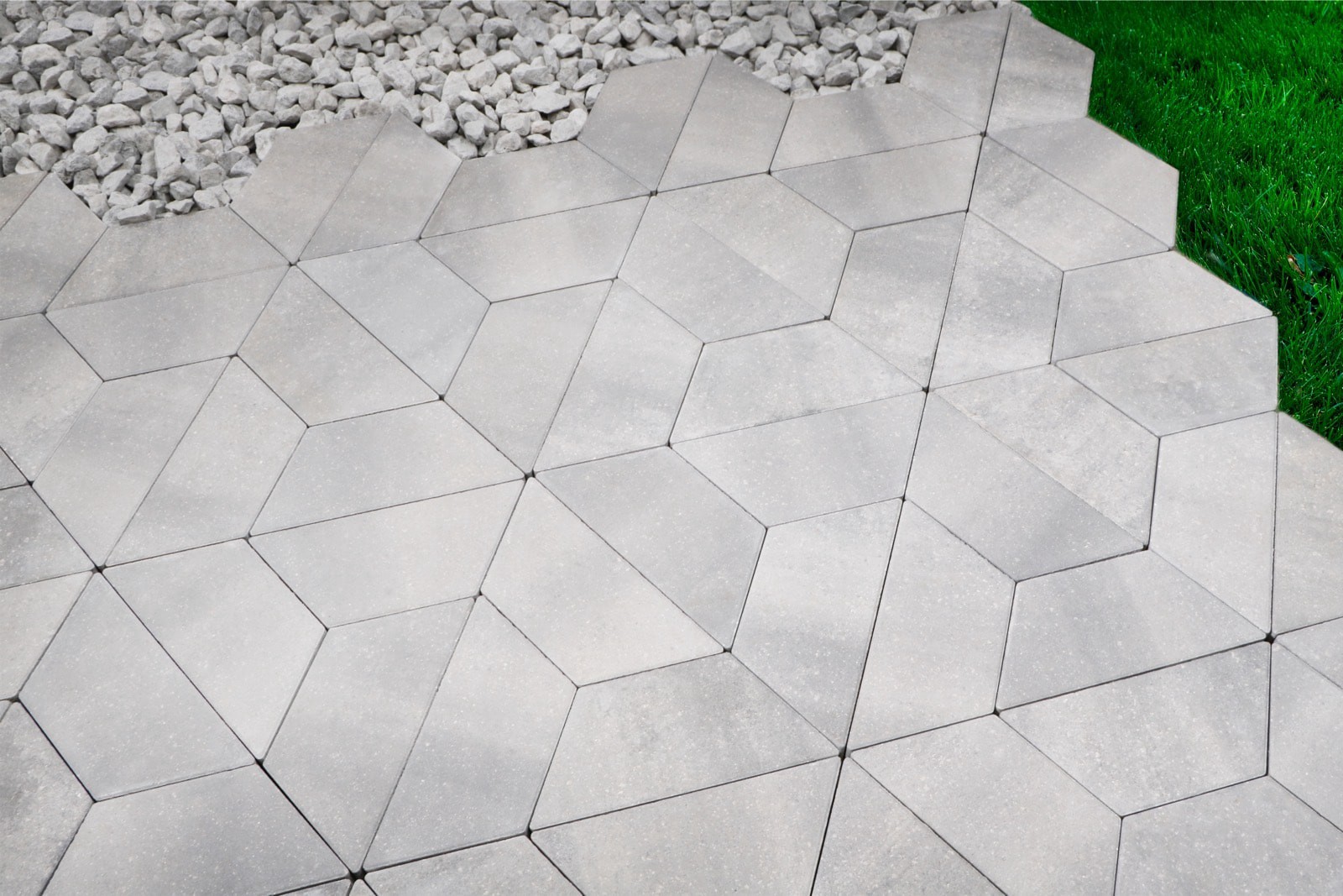 slide 5 of 6, Oldcastle 12-in L x 5-in W x 2-in H Trapezoid Rio Blend Concrete Patio stone, 1 ct
