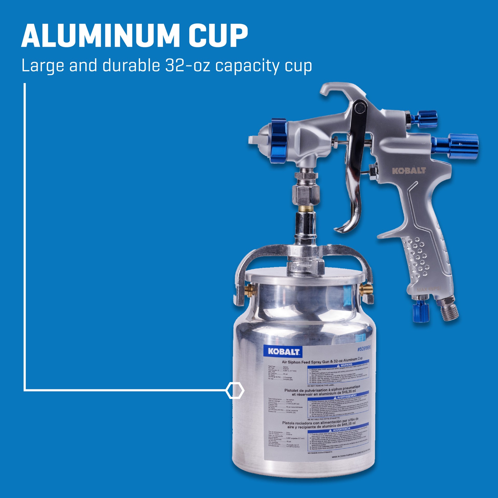 slide 3 of 6, Kobalt 2 -in Air Paint Sprayer, 1 ct