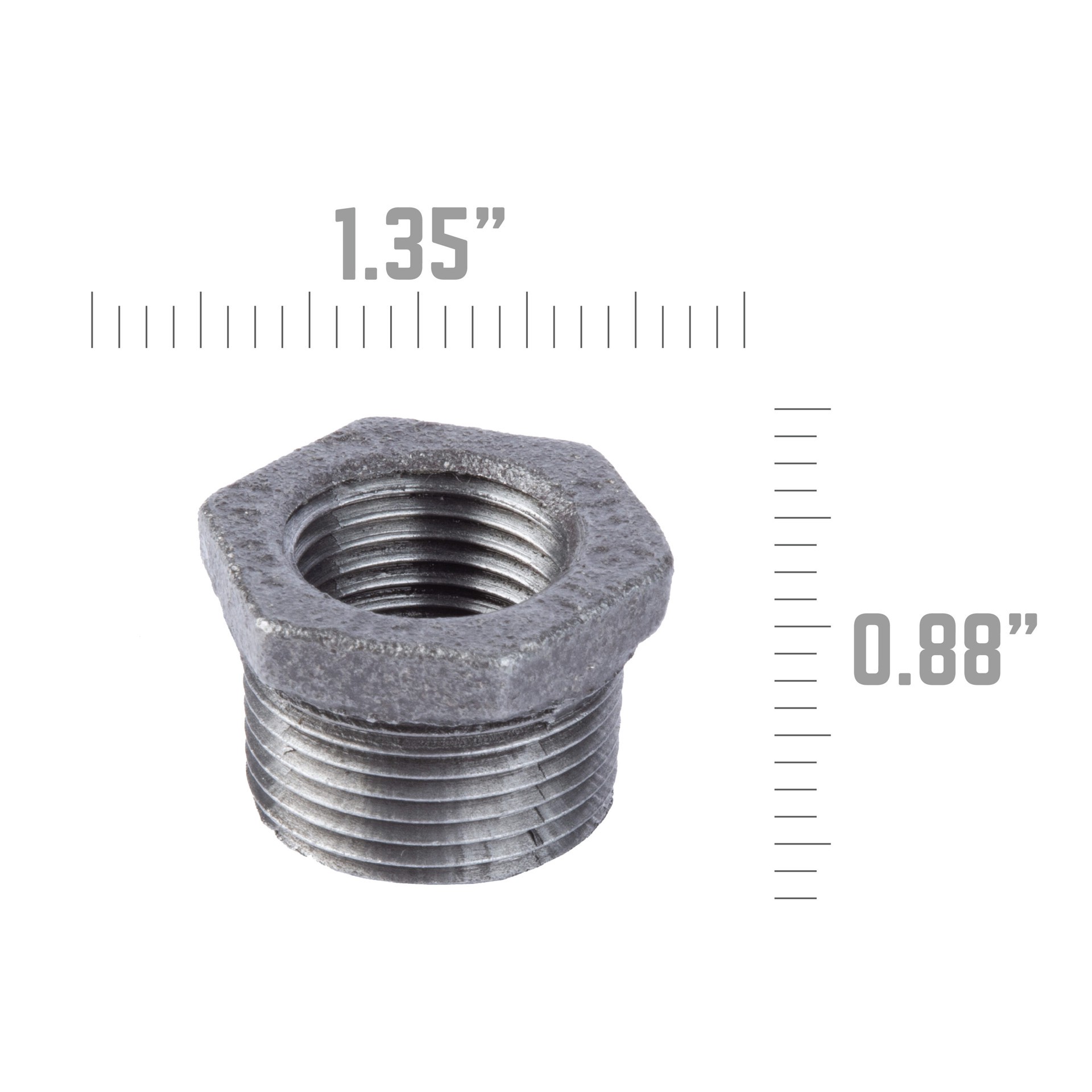 slide 2 of 6, RELIABILT 3/4-in Black Bushing, 1 ct