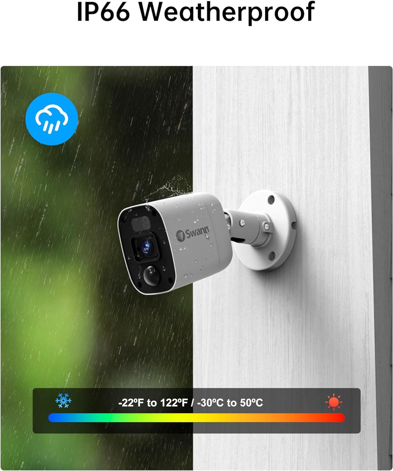 slide 3 of 6, Swann Home Series Indoor/Outdoor 4-Camera Hardwired Bullet1Tb Hard Drive Security Camera System, 1 ct