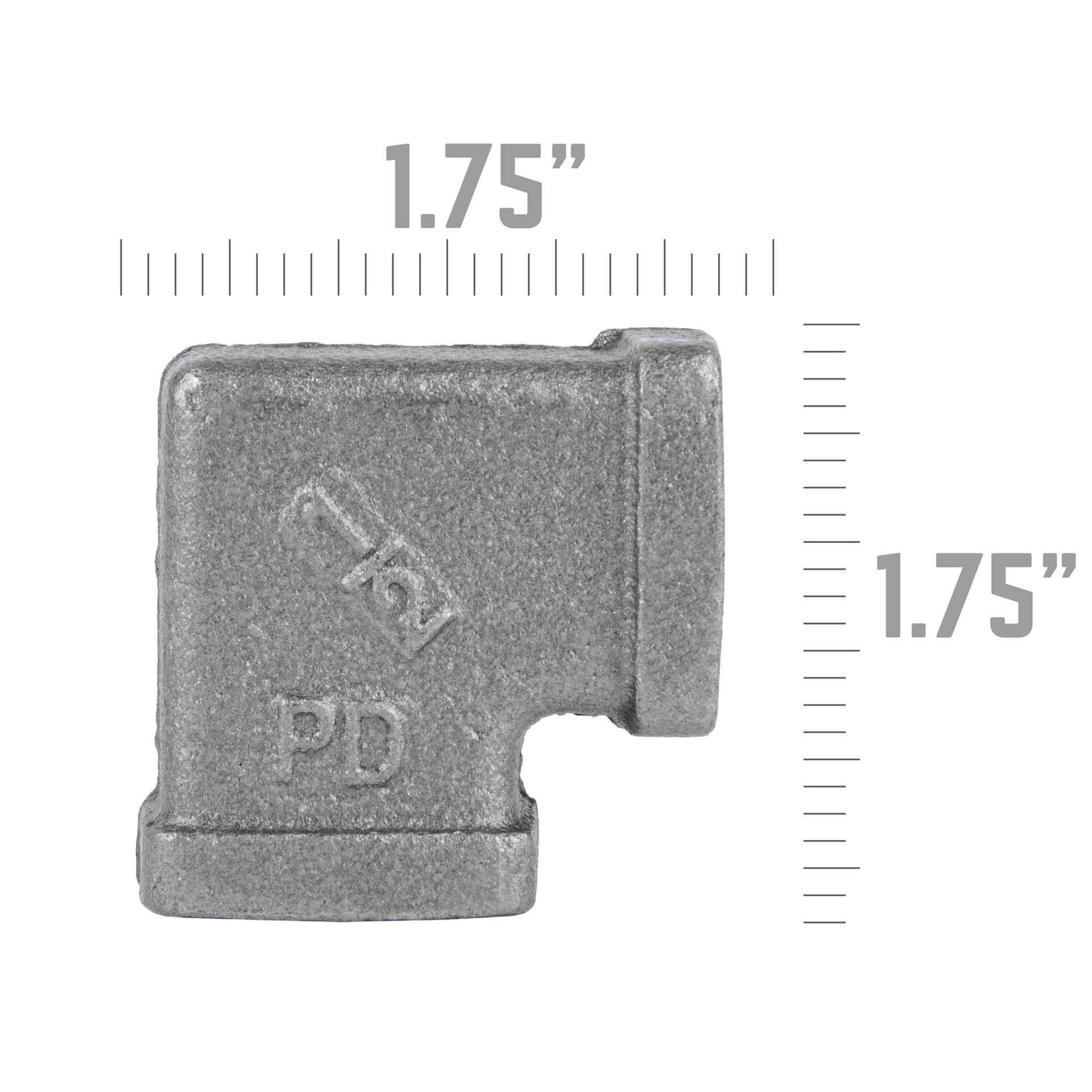 slide 4 of 6, RELIABILT 1/2-in 90-Degree Black Square Elbow, 1 ct