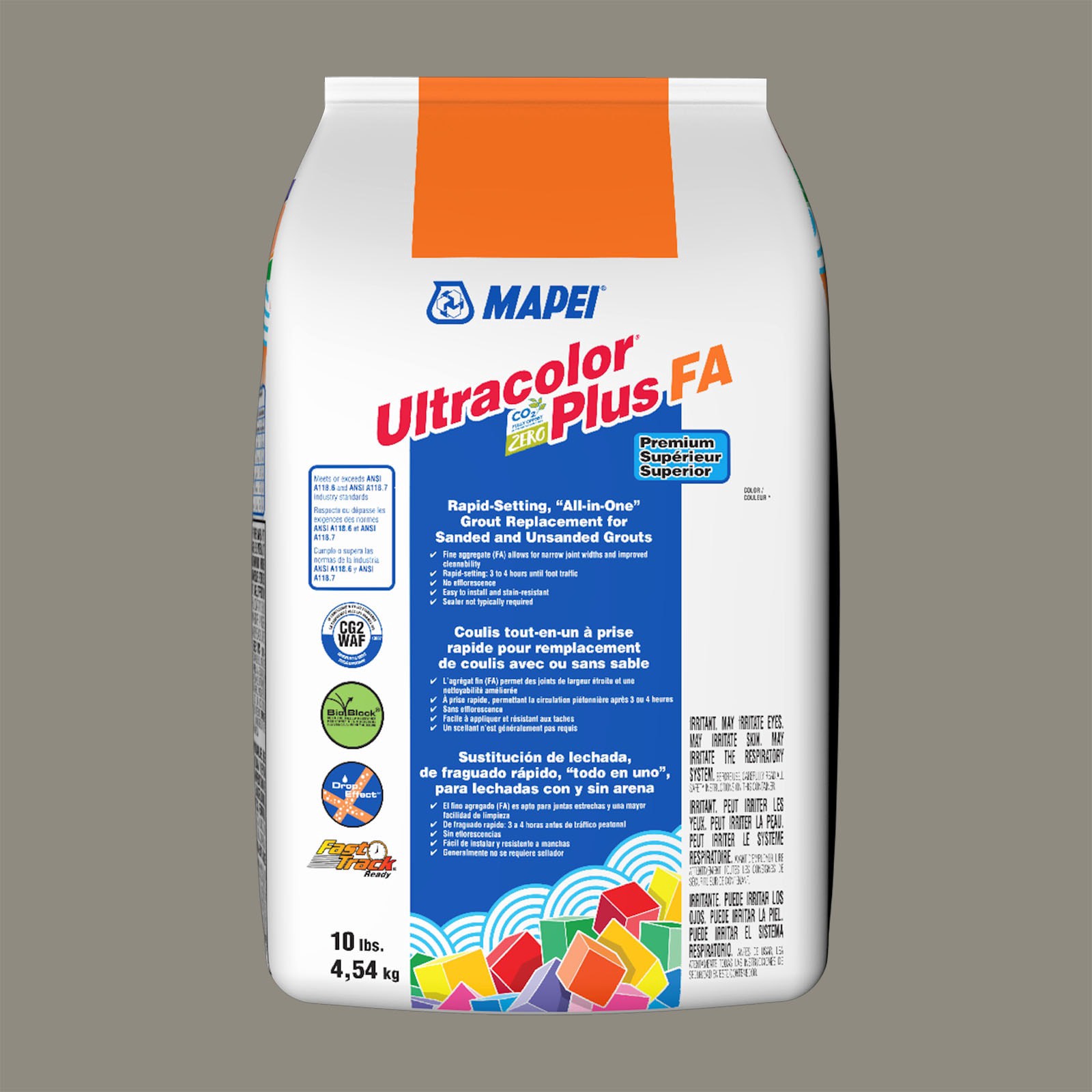 slide 1 of 6, MAPEI Ultracolor Plus FA Pale Umber #5044 All-in-one Grout (10-lb), 1 ct