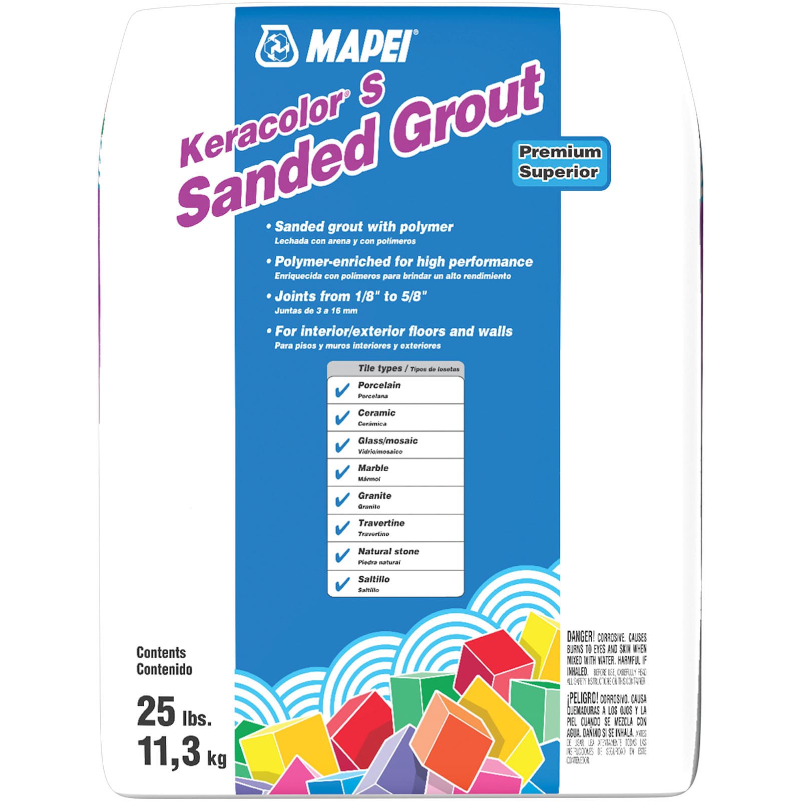 slide 4 of 6, MAPEI Keracolor Biscuit #5014 Sanded Grout (25-lb), 1 ct