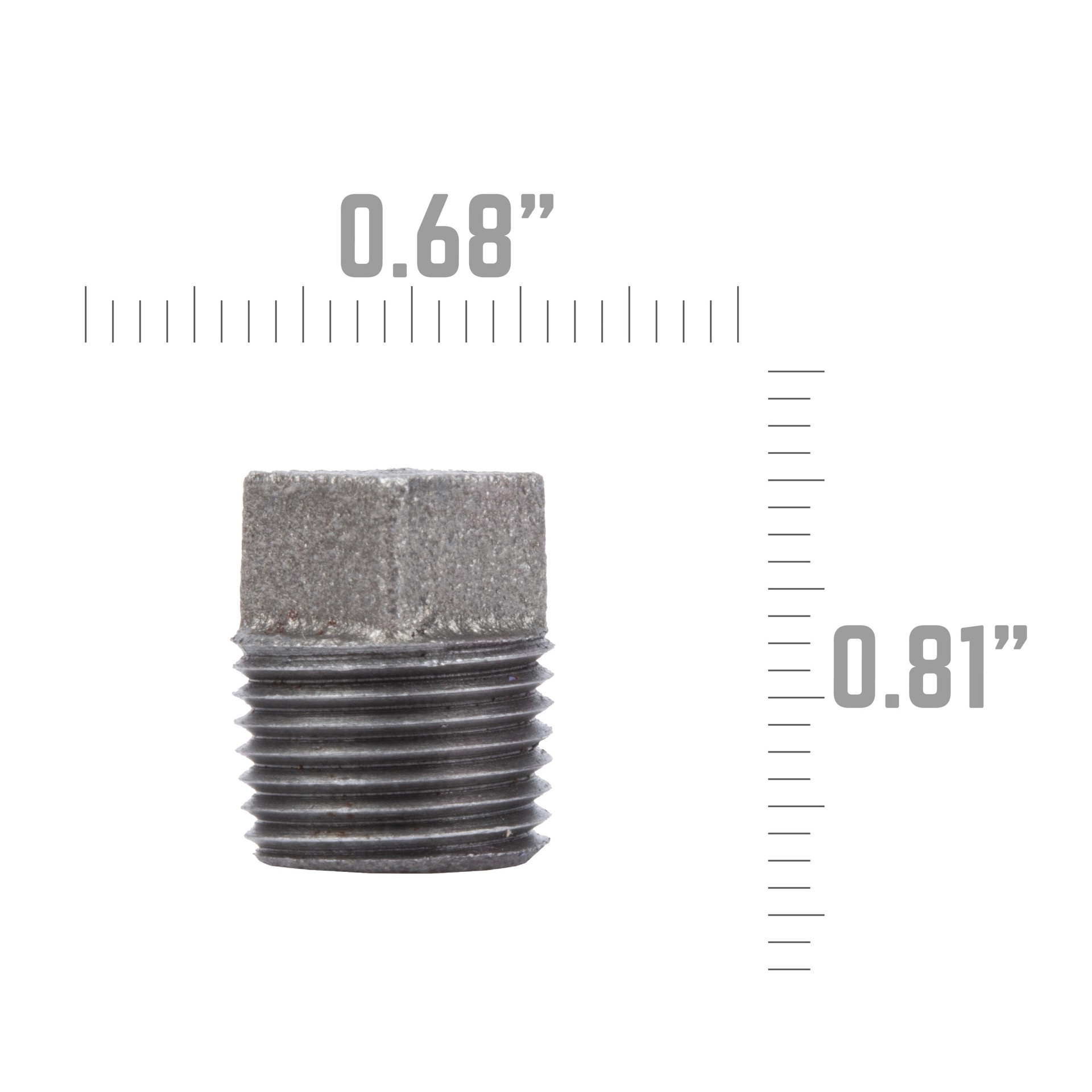 slide 4 of 6, RELIABILT 3/8-in Black Iron Plug, 1 ct
