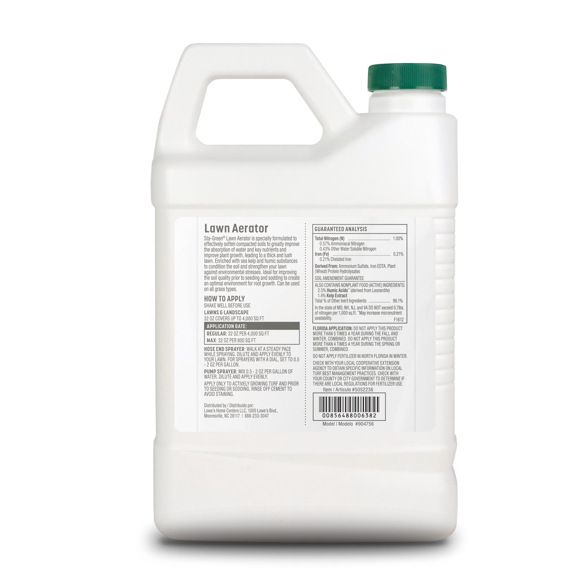 slide 2 of 4, Sta-Green Lawn Aerator 32-oz 4000-sq ft 1-0-0 Natural All Purpose Lawn Fertilizer, 1 ct