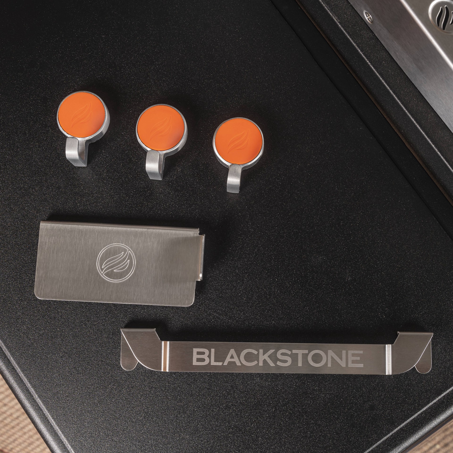 slide 2 of 6, Blackstone Magnetic Hooks and Grease Gate Combo 5 -Piece Stainless steel Tool set, 1 ct