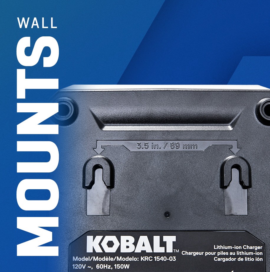 slide 5 of 6, Kobalt 40 -Volt, Battery Charger, 1 ct