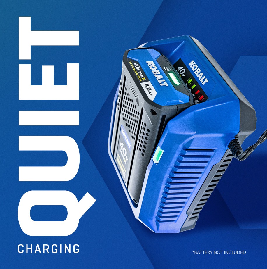 slide 6 of 6, Kobalt 40 -Volt, Battery Charger, 1 ct