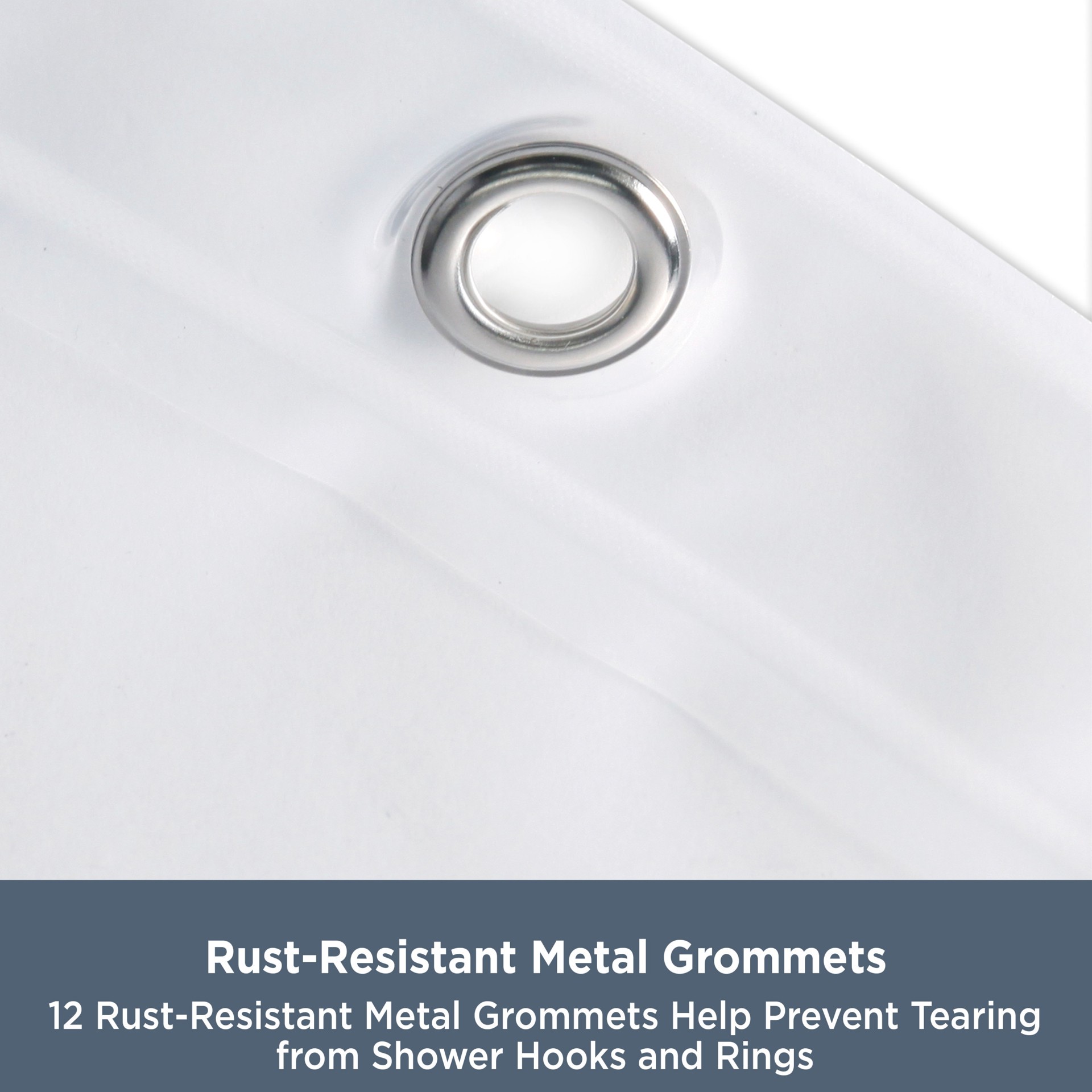 slide 4 of 6, Style Selections Microban Protected Heavy Weight PEVA 70.0-in W x 72-in L Clear Solid Mildew Resistant EVA/PEVA Shower liner, 1 ct