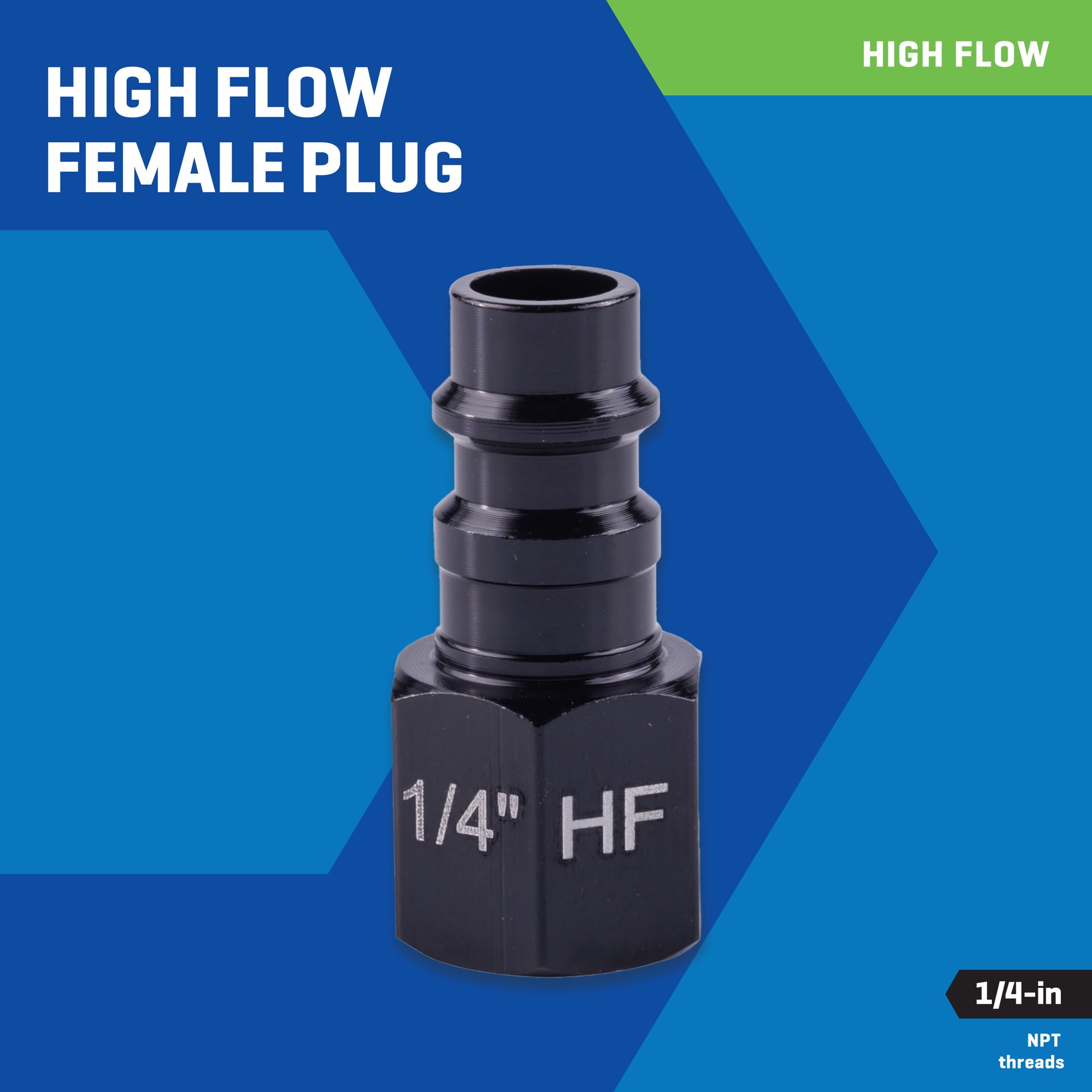 slide 2 of 6, Kobalt 1/4-in High Flow Female Plug- Aluminum, 1 ct
