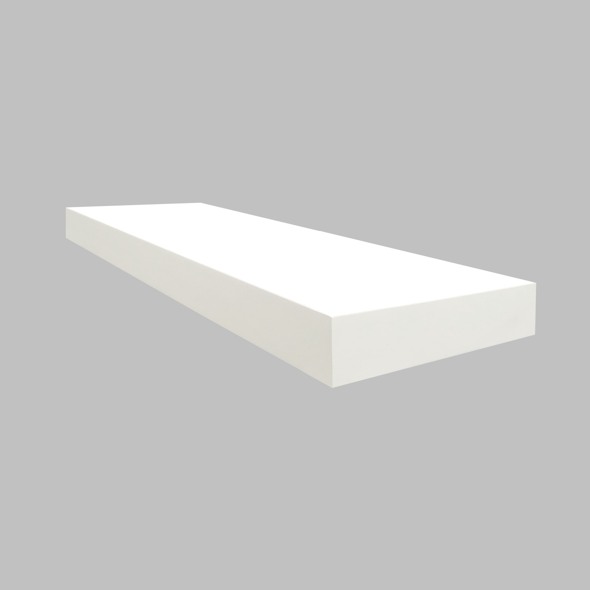 slide 5 of 6, allen + roth 7.8-in D x 23.6-in L White MDF Rectangular Floating shelf, 1 ct