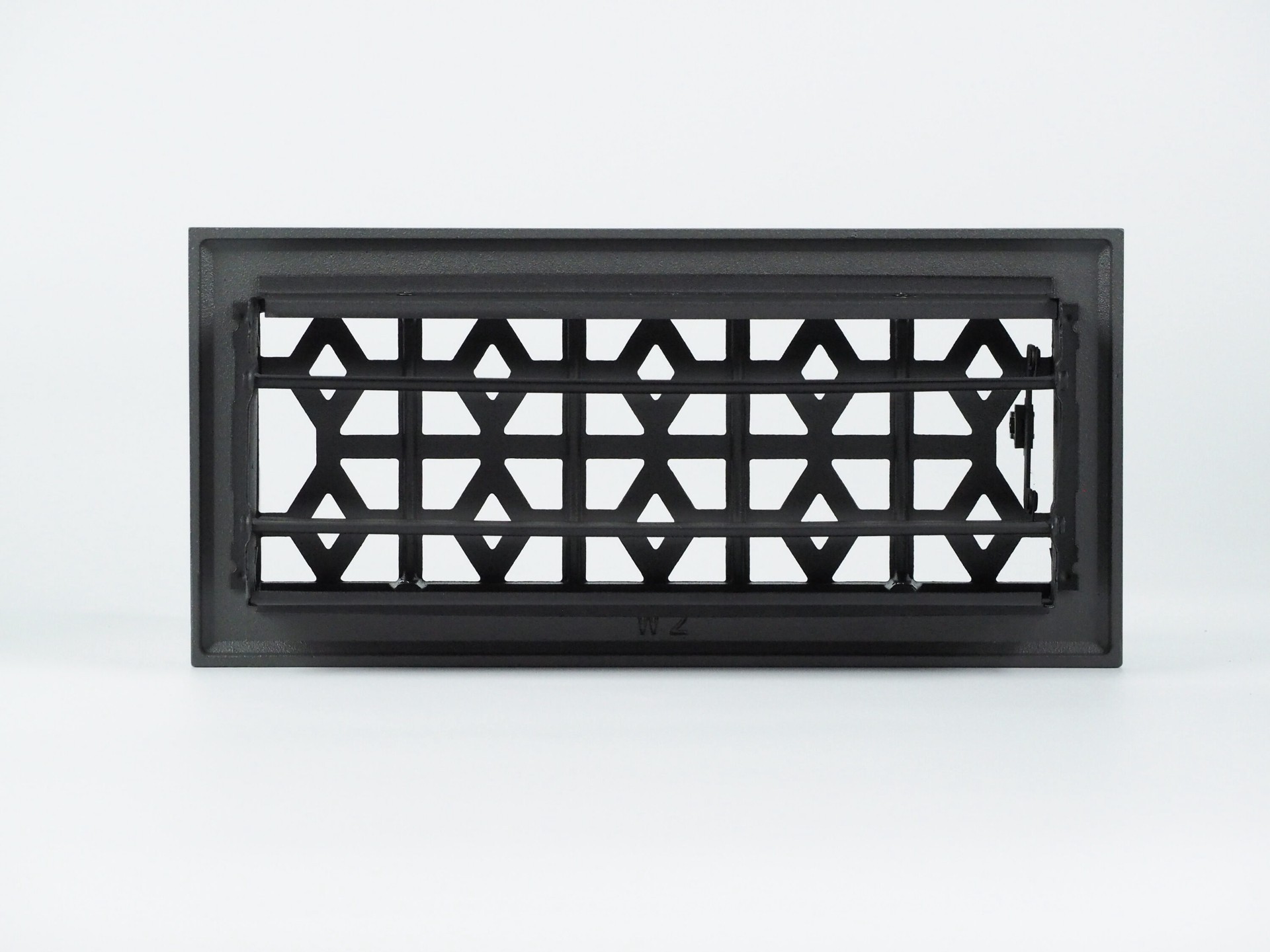 slide 5 of 6, allen + roth 4-in x 10-in Maximum airflow Steel Pewter Marquis Design Floor Register, 1 ct