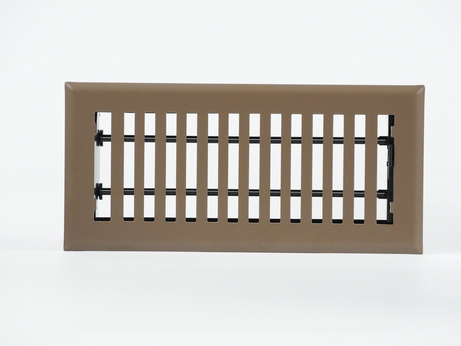 slide 5 of 6, allen + roth 4-in x 10-in Maximum Airflow Steel Brown Floor Register, 1 ct