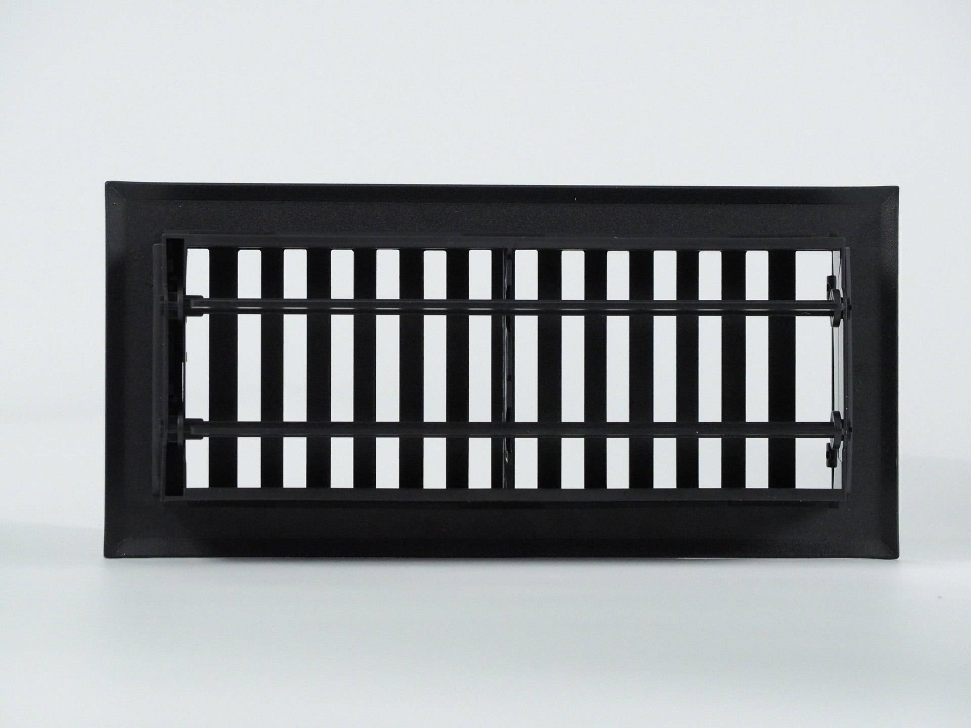 slide 2 of 6, allen + roth 4-in x 10-in Maximum airflow Steel Matte Black Brooklyn Design Floor Register, 1 ct