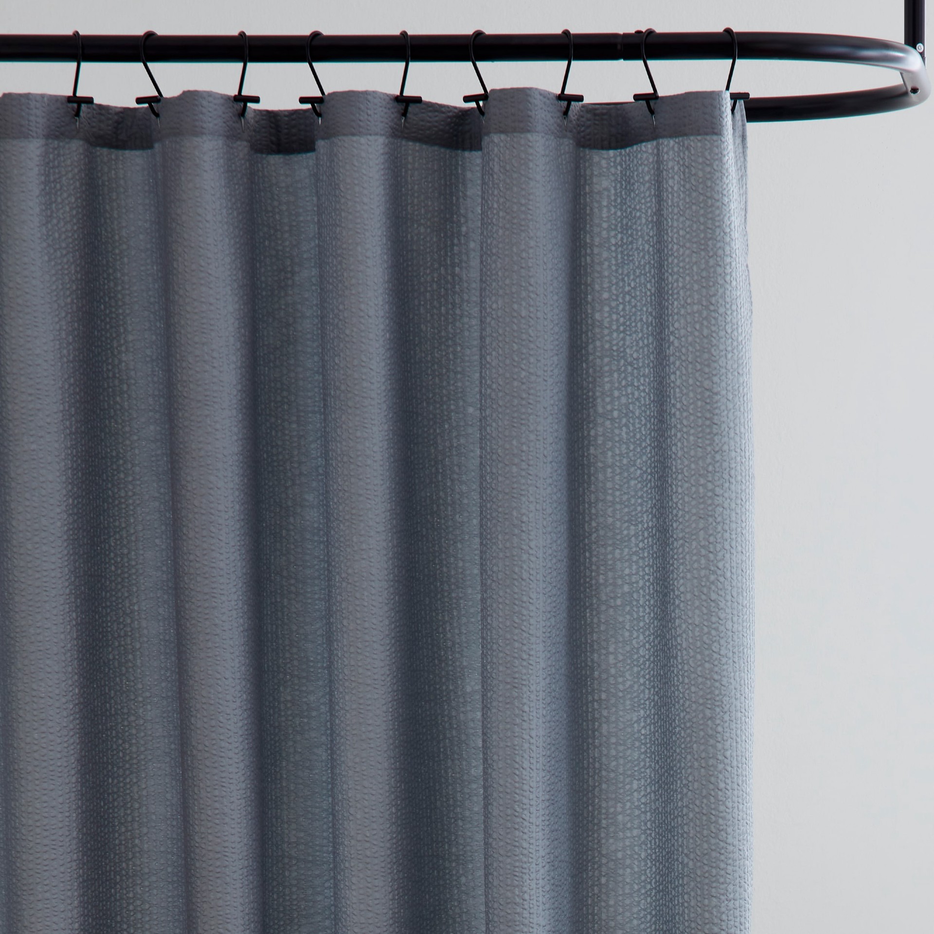 slide 3 of 4, Origin 21 72.0-in W x 72-in L Gray Solid Mildew Resistant Polyester Shower curtain, 1 ct