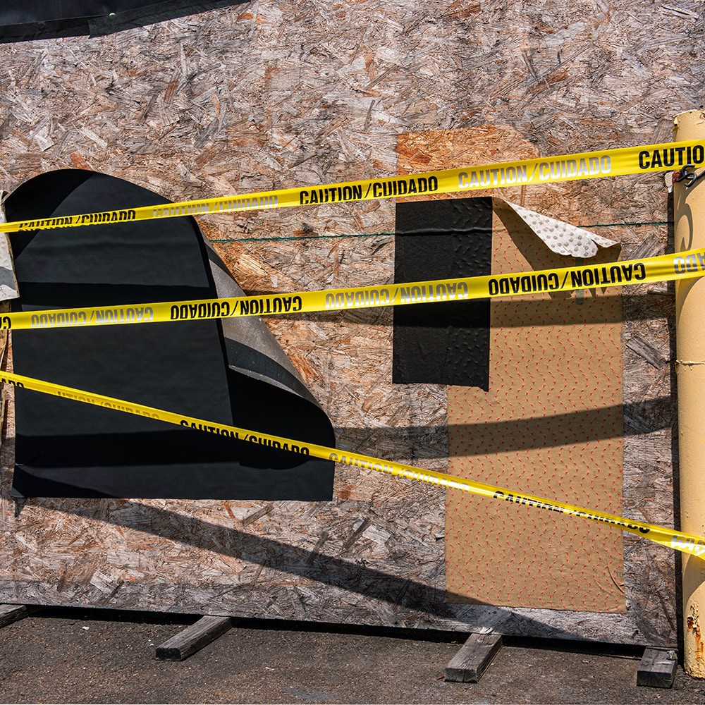 slide 4 of 6, Project Source 3-in W x 1000-ft L Yellow Caution Polyethylene Safety Tape, 1 ct