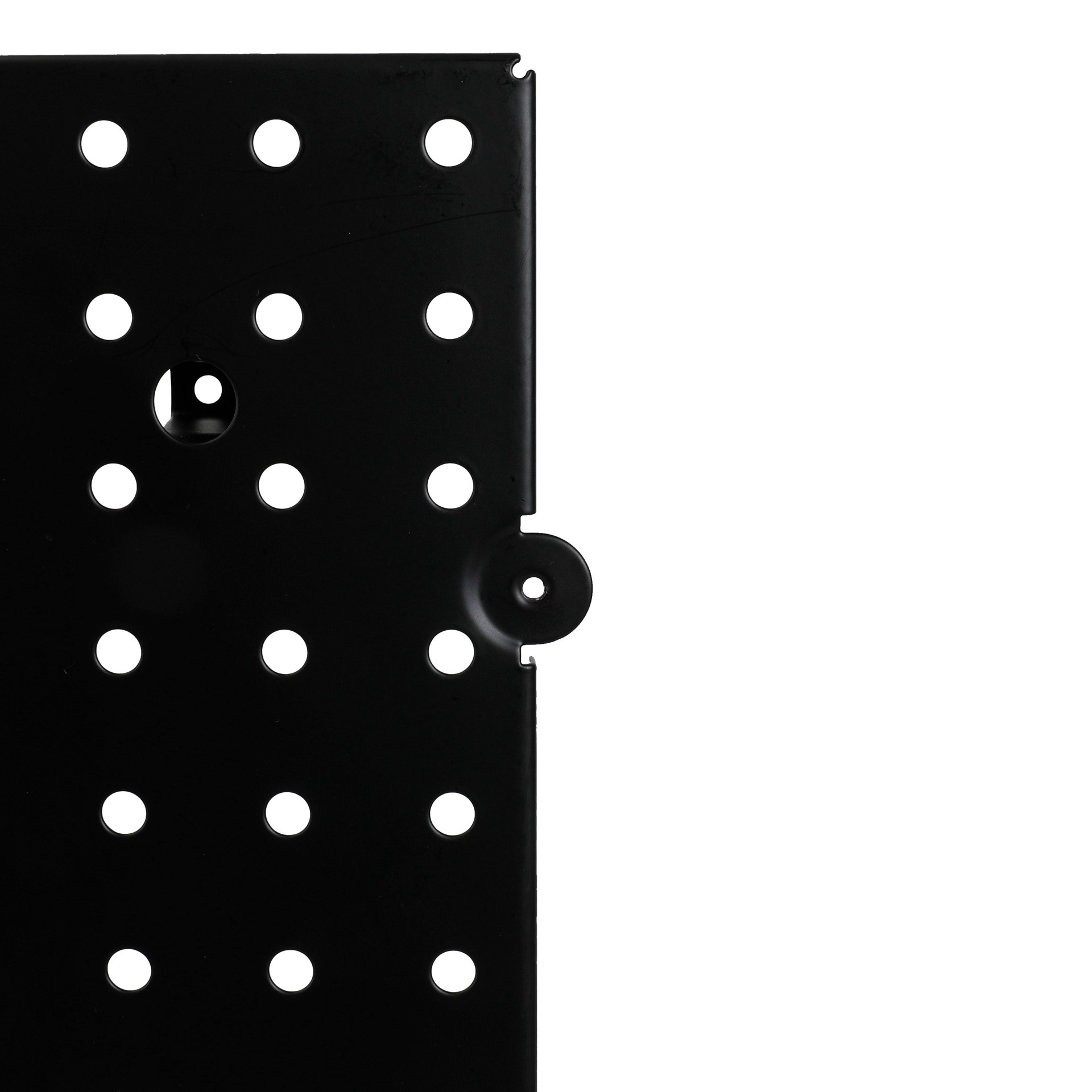 slide 2 of 3, Project Source Steel Pegboard in Black 32-in W x 16-in H, 1 ct