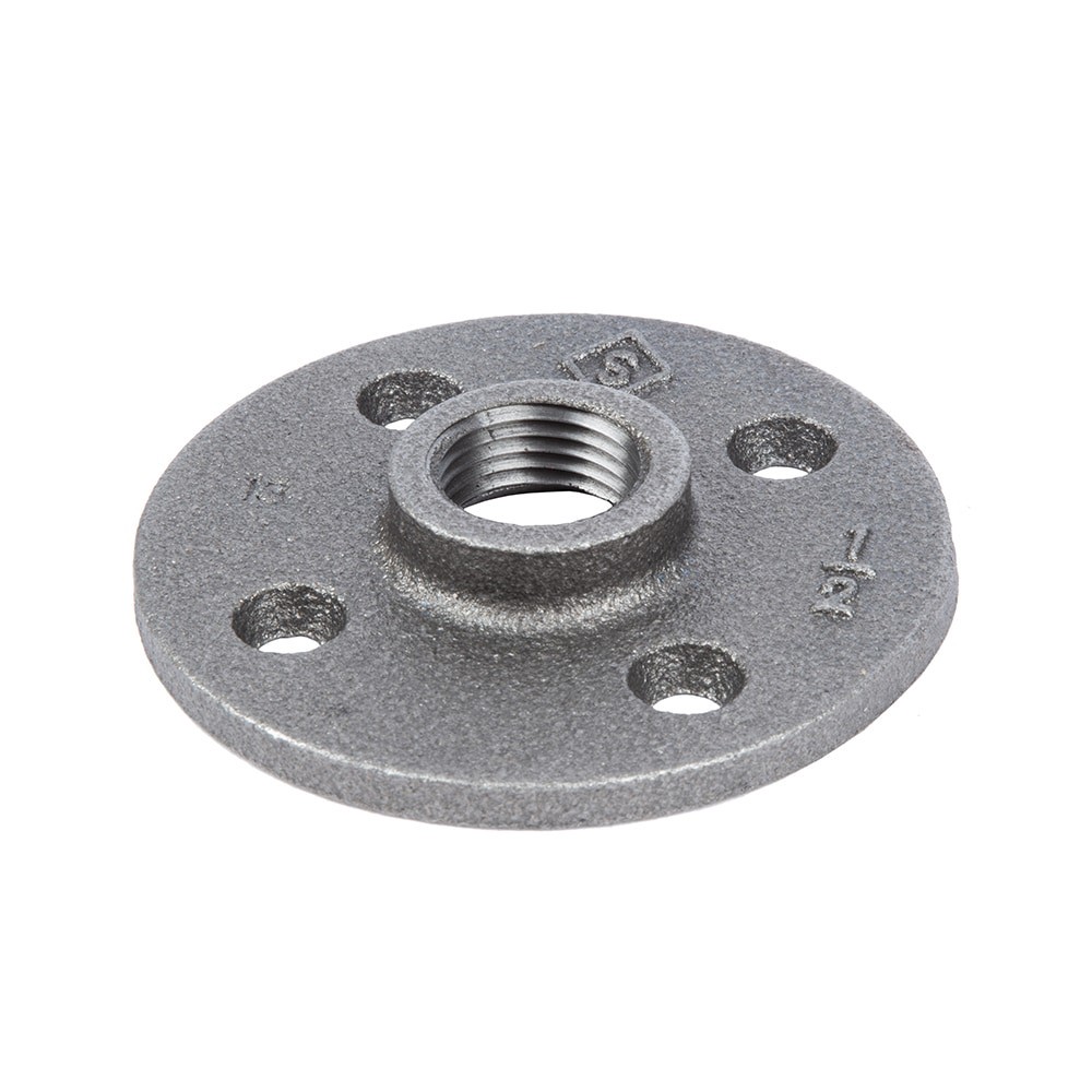 slide 3 of 6, RELIABILT 1/2-in Black Floor Flange, 1 ct