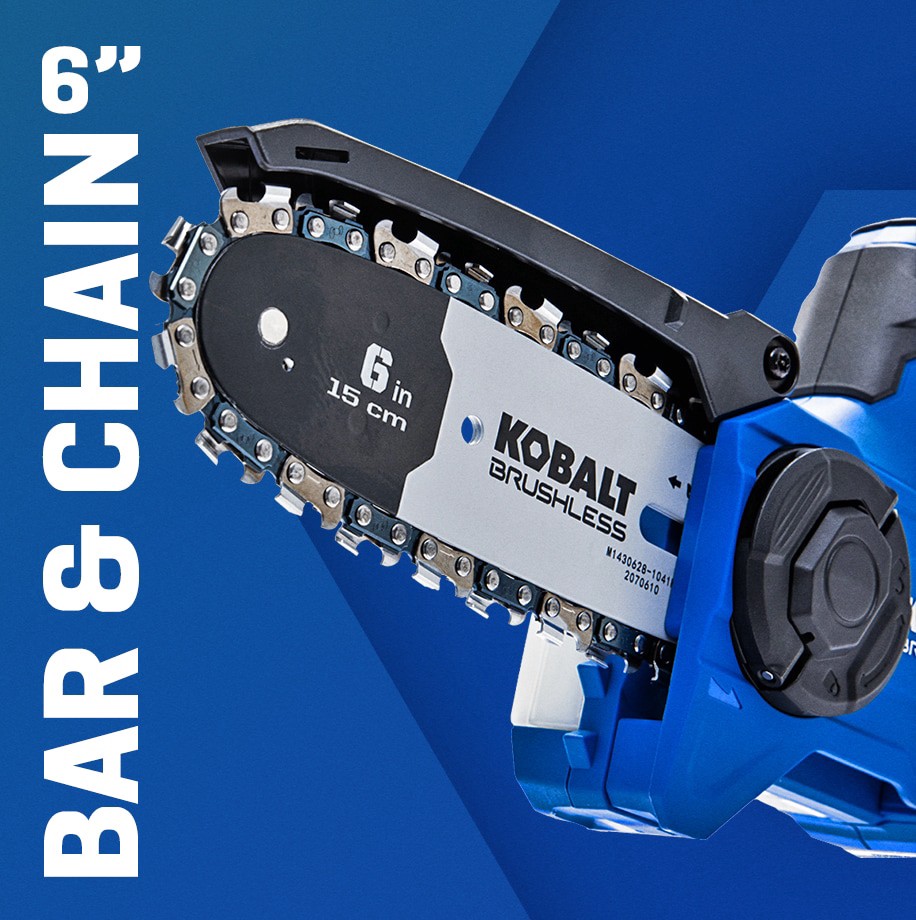 slide 6 of 6, Kobalt 24-volt 6-in Battery 2.0 Ah Chainsaw Battery Included Charger Included, 1 ct