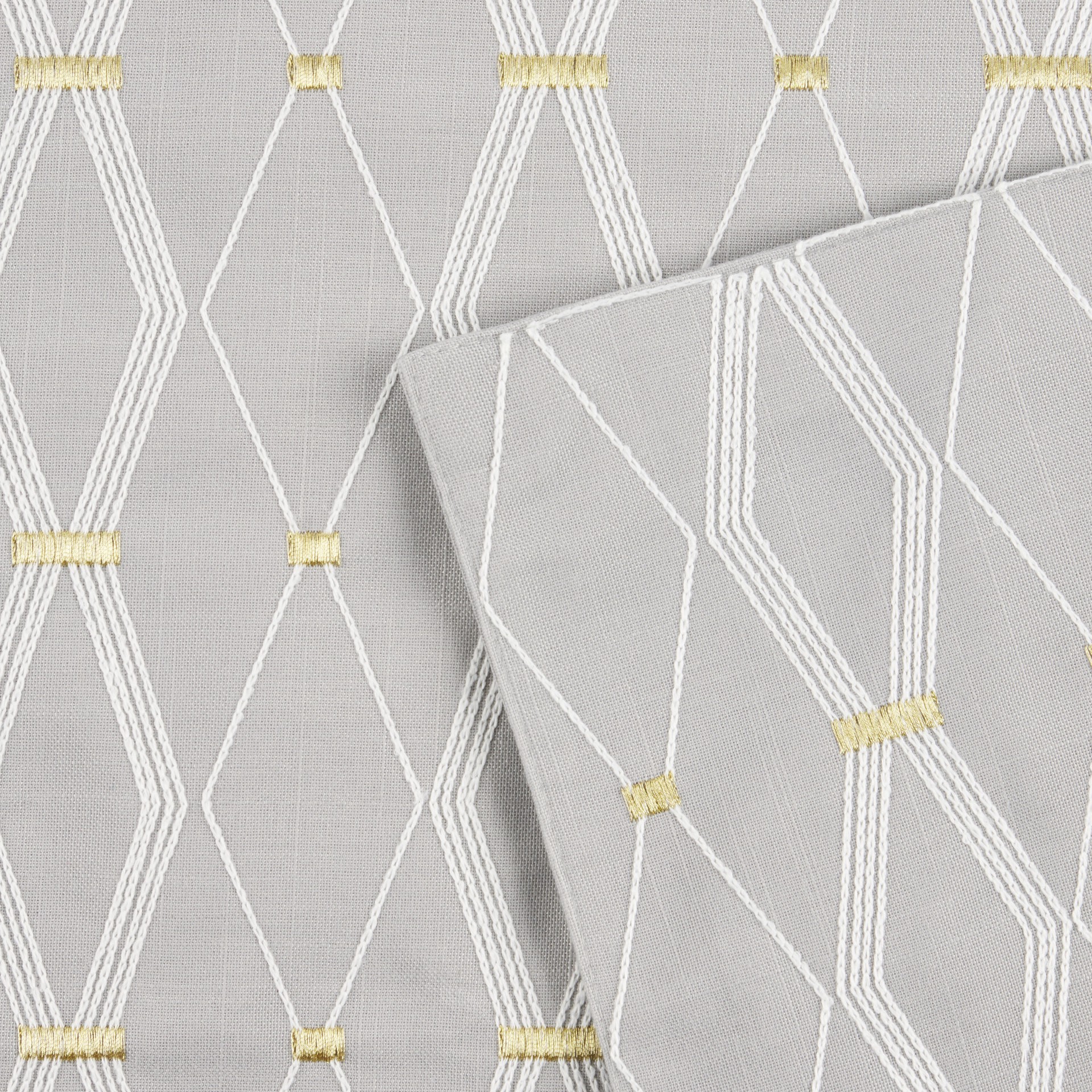 slide 2 of 4, allen + roth Gray Polyester Rectangle Table runner, 1 ct