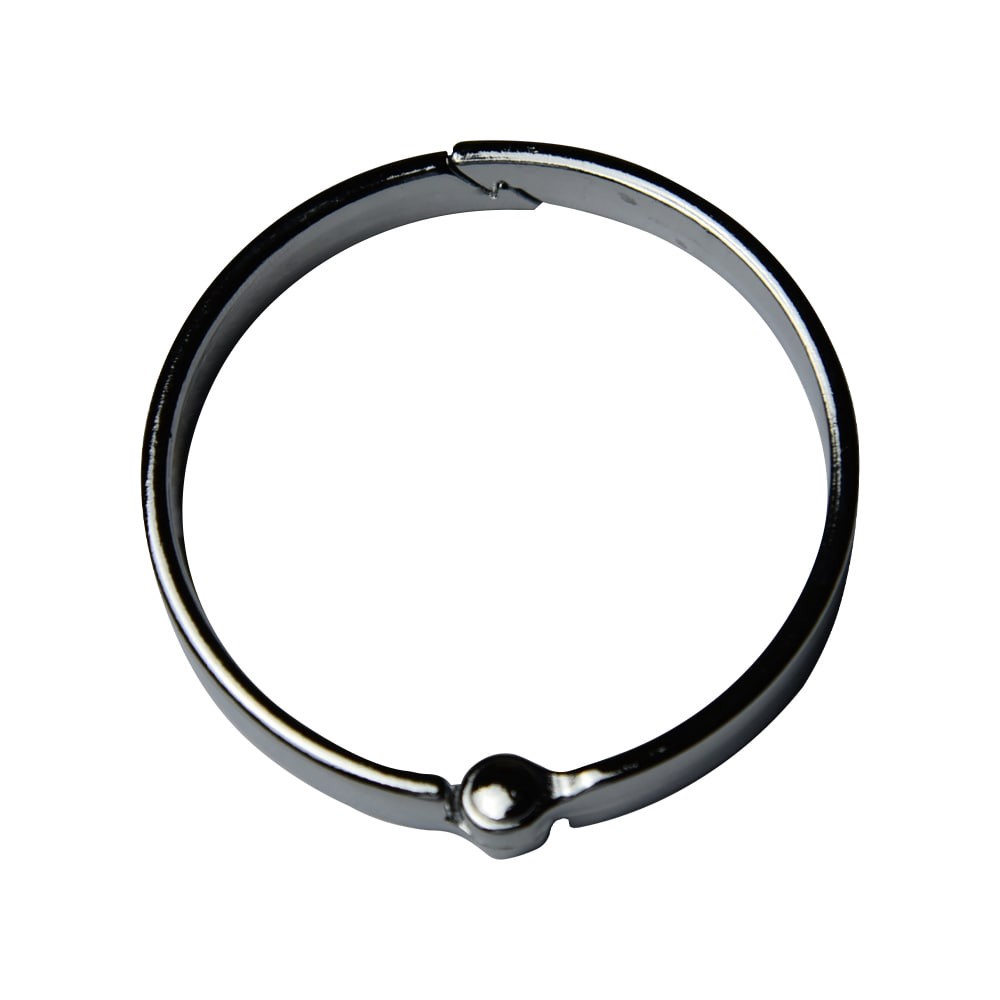 slide 4 of 4, allen + roth Chrome Aluminum Single Shower Curtain Rings 12 -Pack, 1 ct