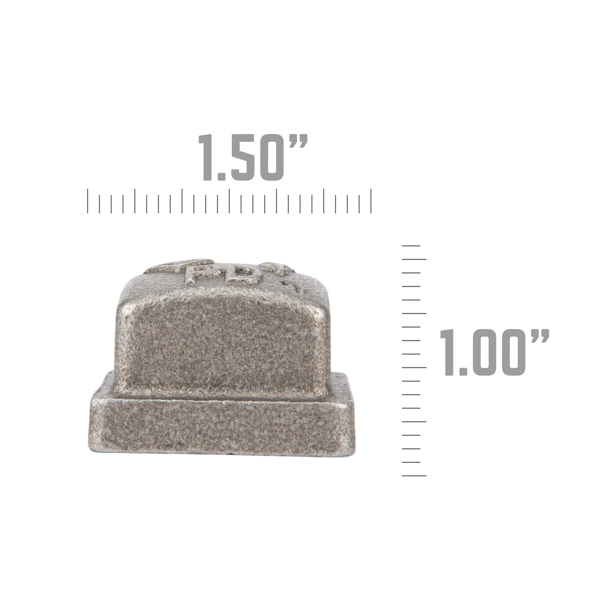 slide 4 of 6, RELIABILT 1/2-in Black Square Cap, 1 ct