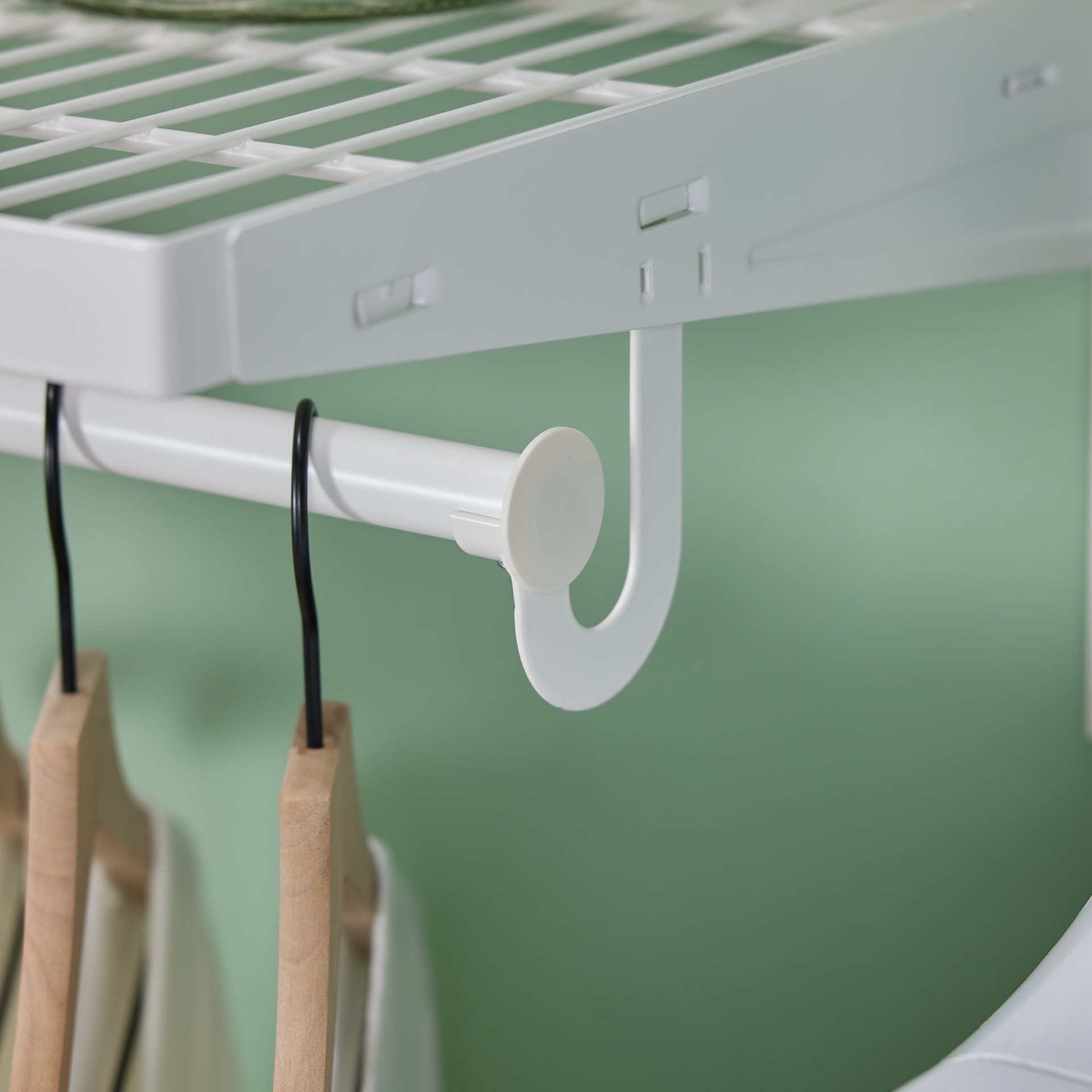 slide 2 of 6, Origin 21 Edda 2.16-ft to 2.16-ft W x 4.16-ft H White Ventilated Shelving Wood Closet System, 1 ct