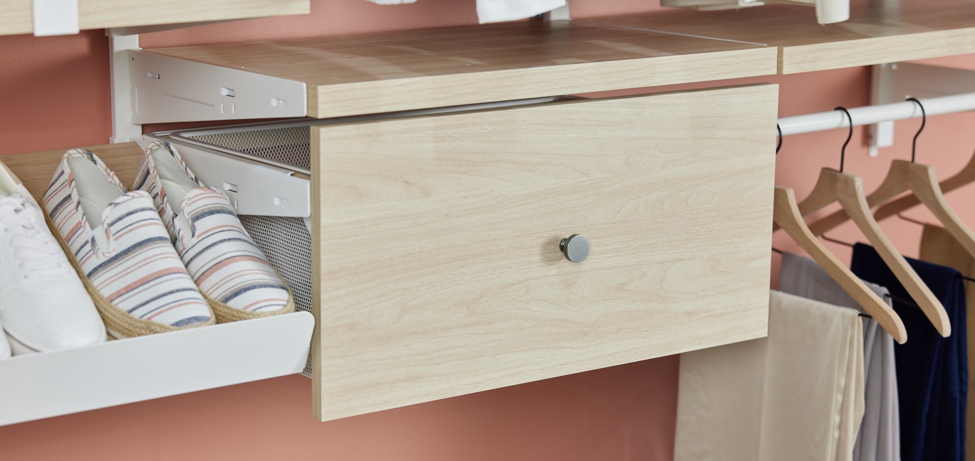slide 4 of 6, Origin 21 Edda 23.78-in x 11.57-in x 16.82-in Natural Oak Large Drawer unit, 1 ct