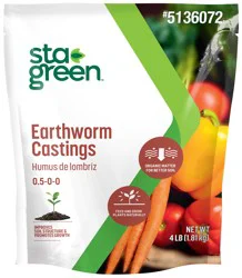 Sta-Green Earthworm Casting 4-lb 100-sq ft 0.5 All-purpose Lawn Fertilizer