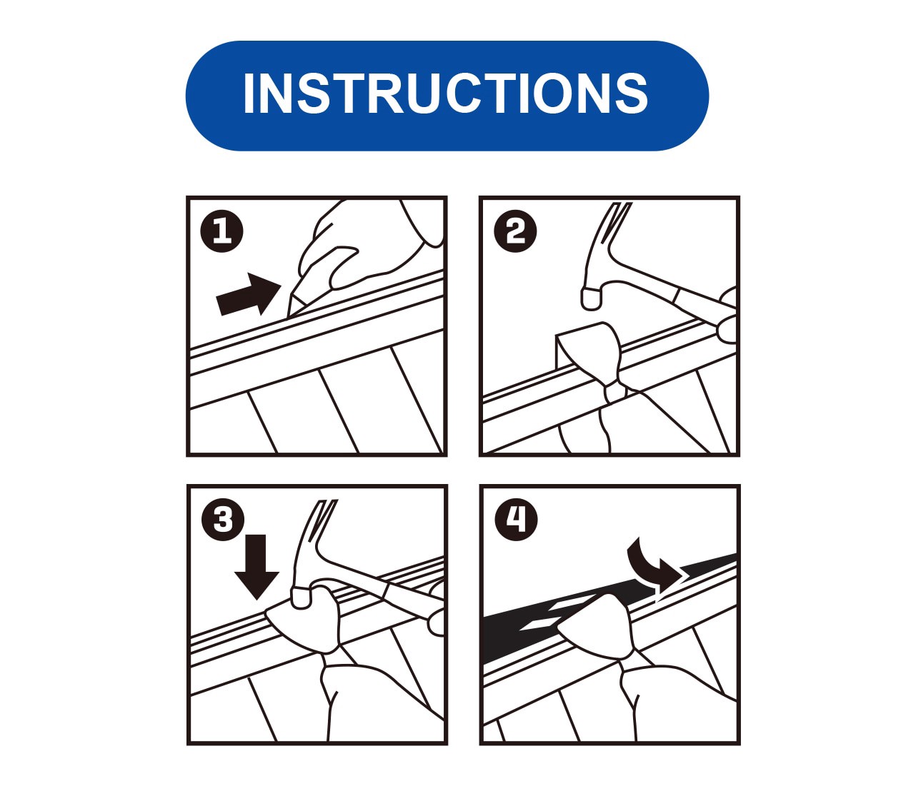 slide 3 of 4, Kobalt 11-in Metal Moulding pry bar, 1 ct