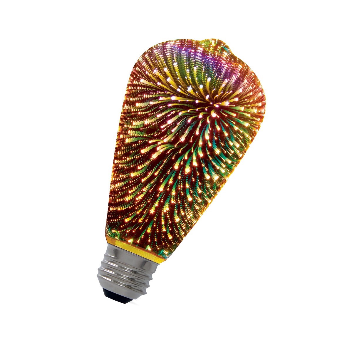 slide 3 of 6, Utilitech ST19 Multicolor Medium base (E-26) LED Decorative Light Bulb, 1 ct