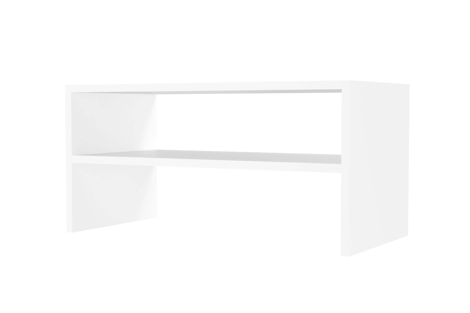 slide 6 of 6, Style Selections 11.63-in H x 24-in W x 11.63-in D White Stackable Wood laminate Cube organizer, 1 ct