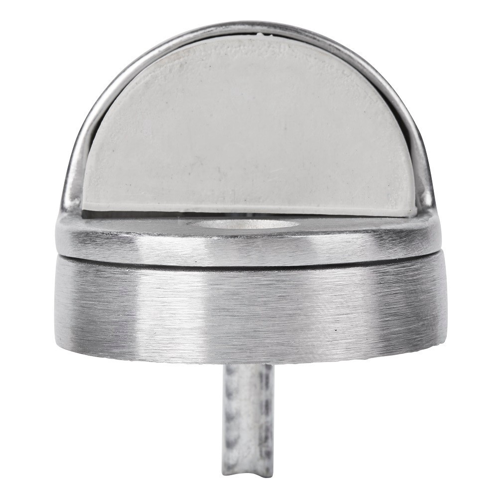 slide 2 of 6, BRINKS COMMERCIAL 1-3/4-in Satin chrome Dome bumper Door Stop, 1 ct